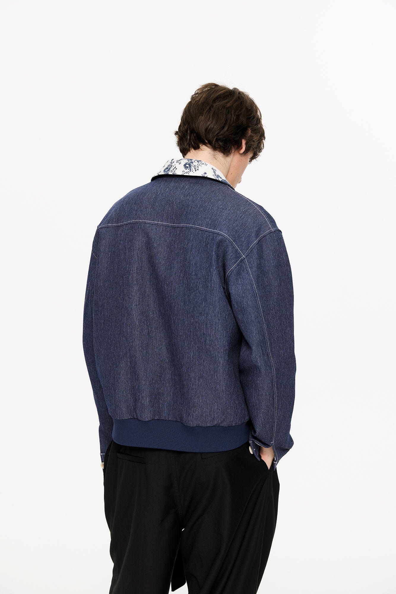 KREATE Contrast Floral Collar Jacket, premium urban and streetwear designers apparel on PROJECTISR.com, KREATE
