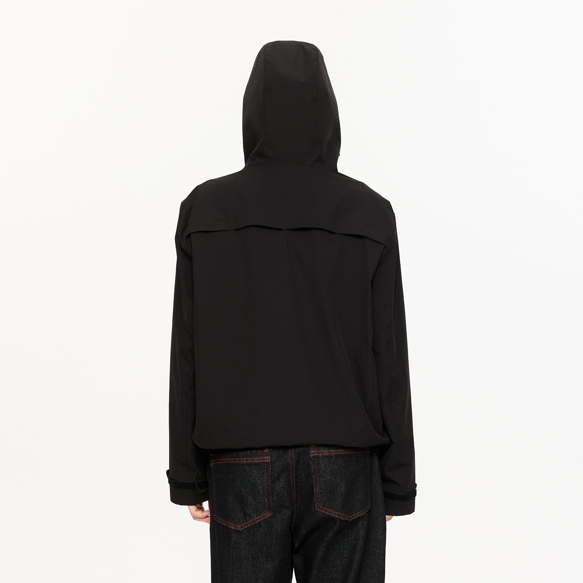 KREATE Asymmetric-Zip Teflon Hooded Jacket, premium urban and streetwear designers apparel on PROJECTISR.com, KREATE