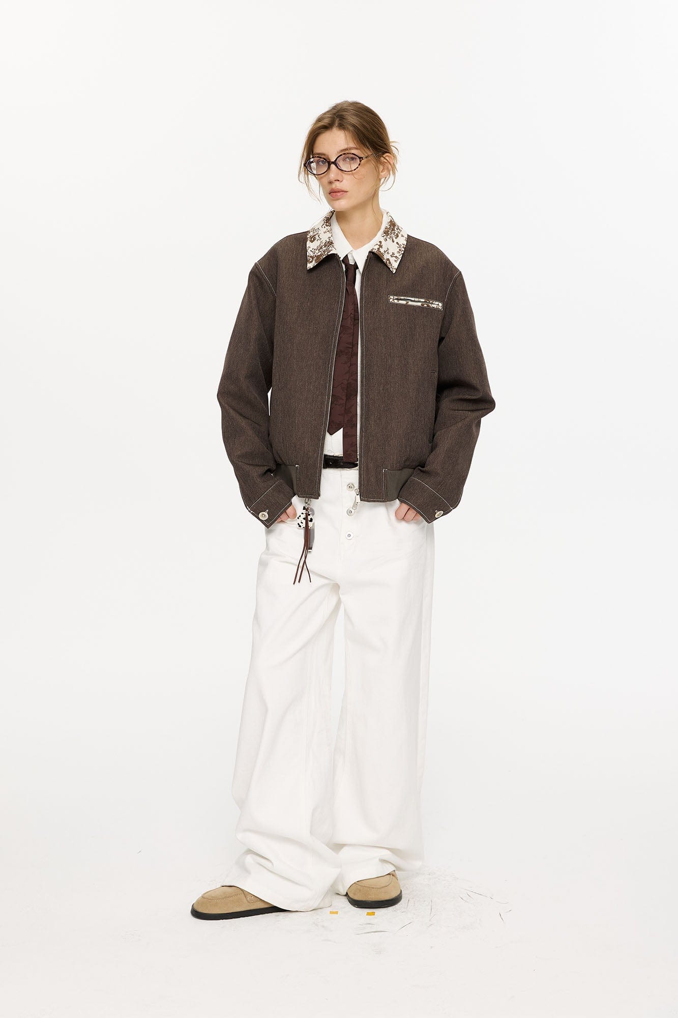 KREATE Contrast Floral Collar Jacket, premium urban and streetwear designers apparel on PROJECTISR.com, KREATE