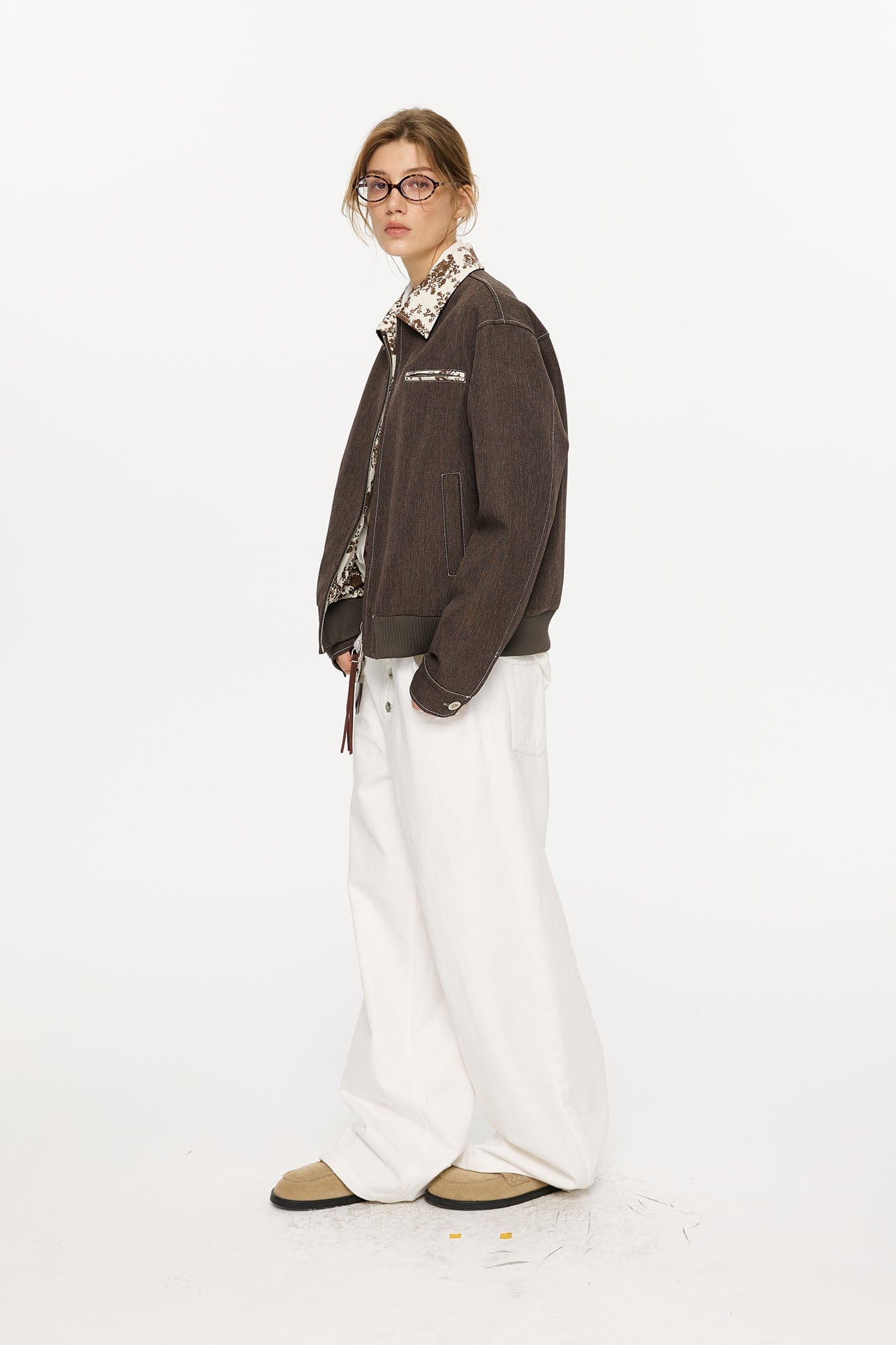 KREATE Contrast Floral Collar Jacket, premium urban and streetwear designers apparel on PROJECTISR.com, KREATE