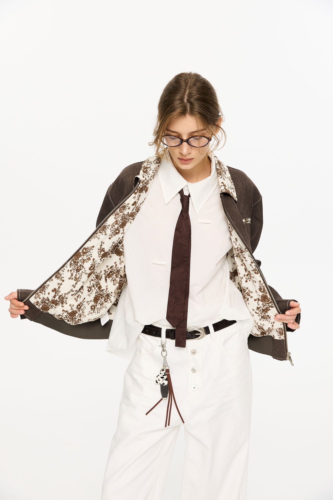 KREATE Contrast Floral Collar Jacket, premium urban and streetwear designers apparel on PROJECTISR.com, KREATE