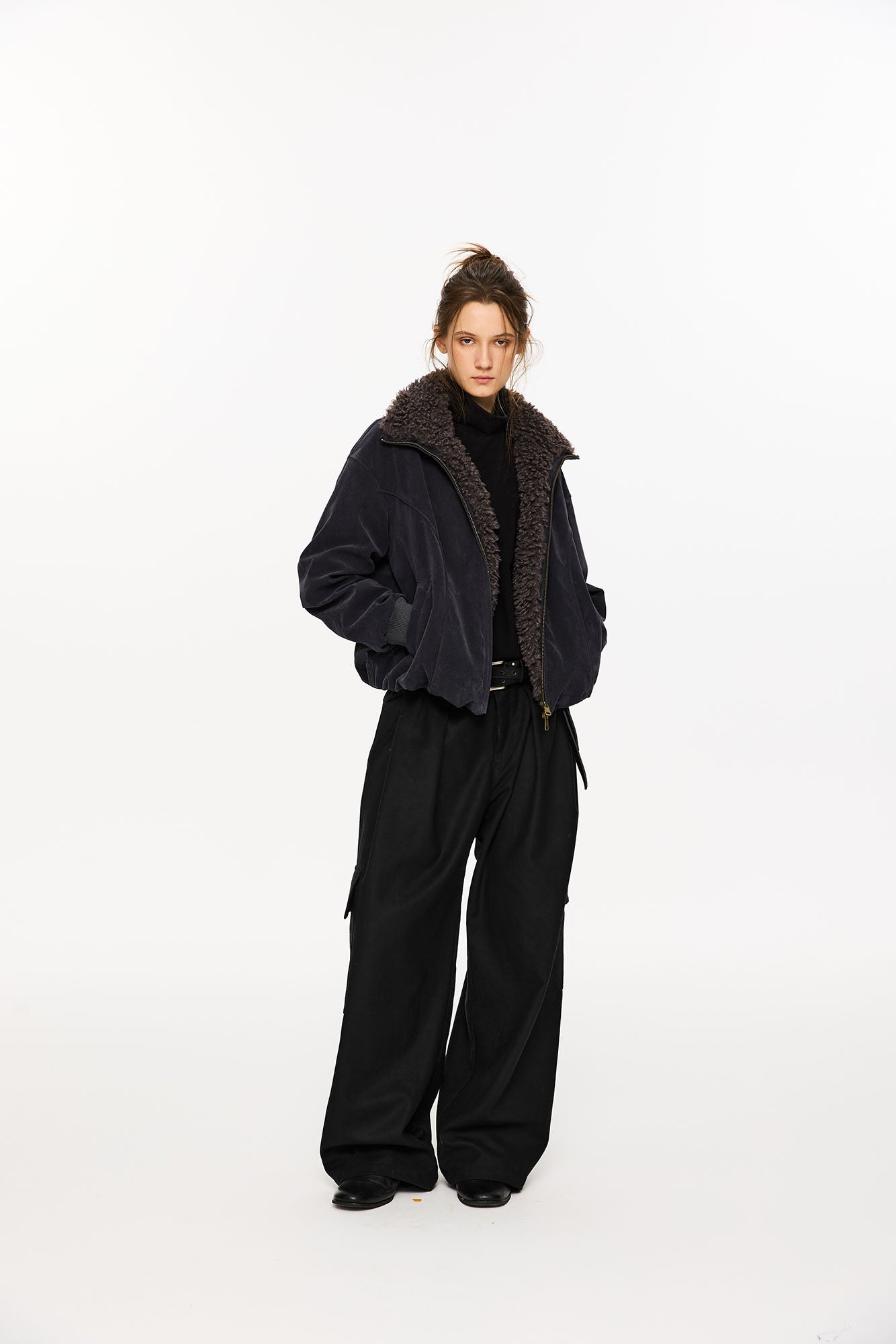 KREATE Suede Fuzzy Lining Jacket