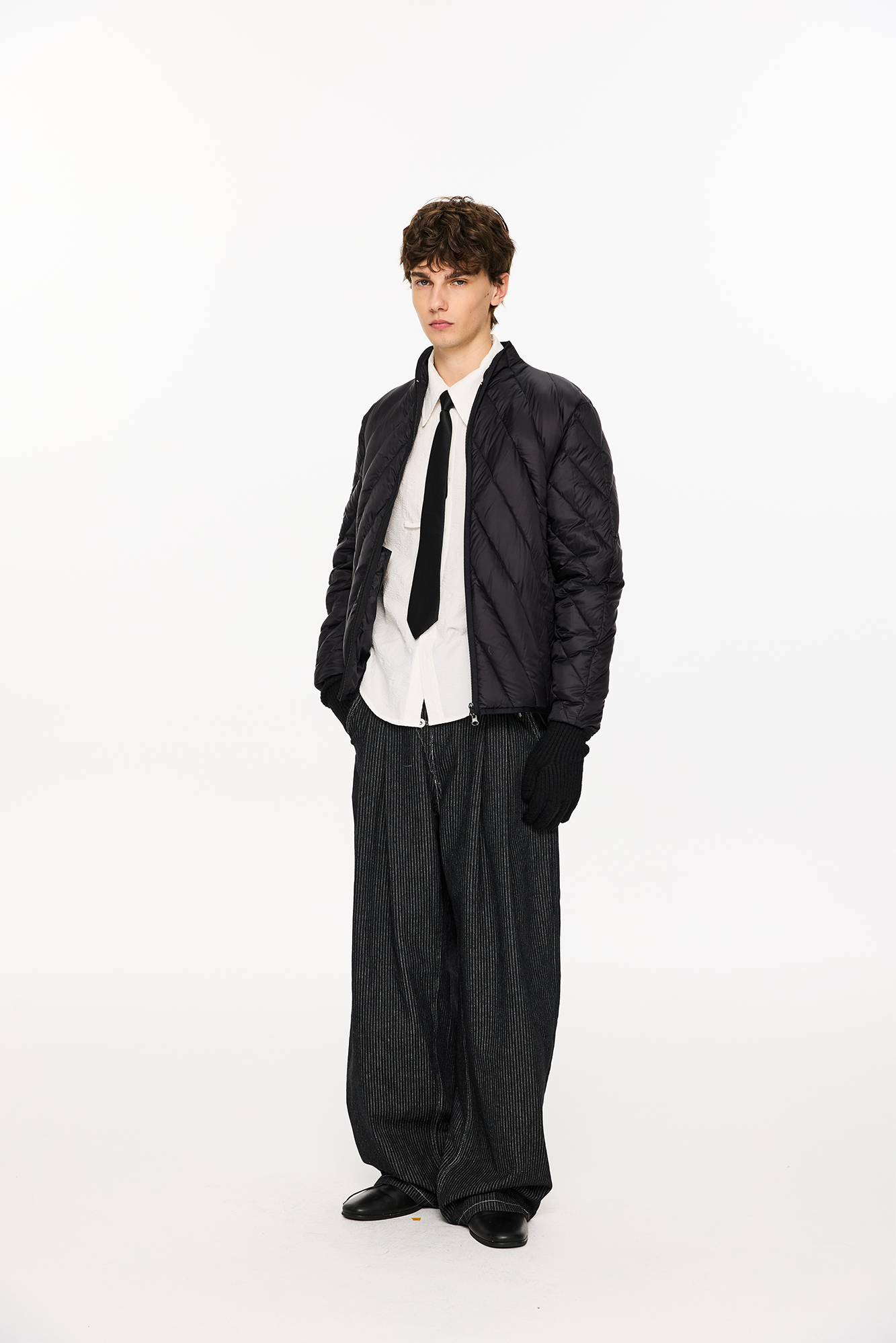 KREATE Quilted Rib Stand-Collar Down Jacket, premium urban and streetwear designers apparel on PROJECTISR.com, KREATE