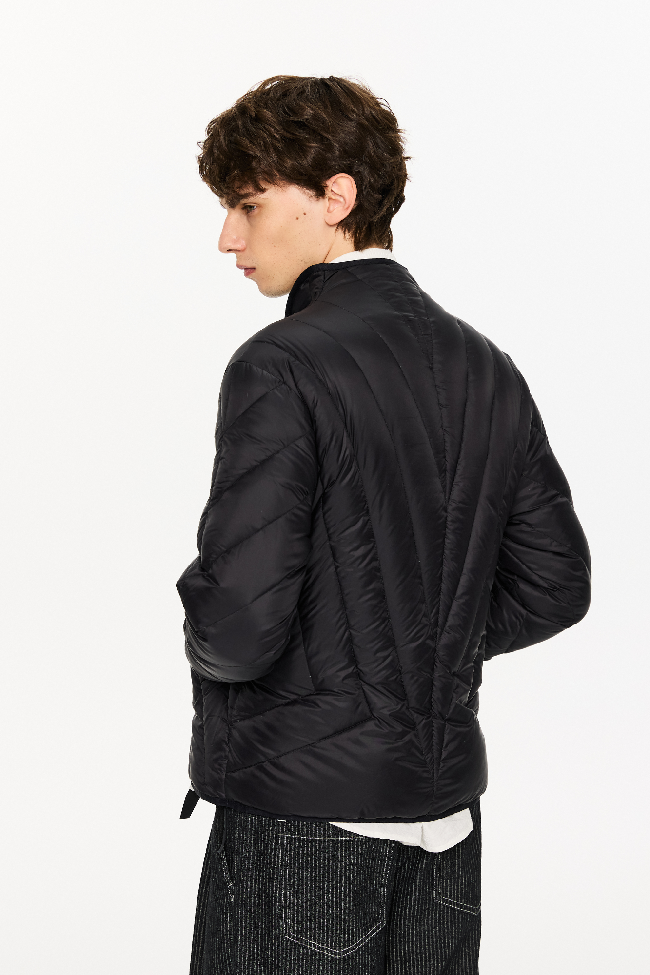 KREATE Quilted Rib Stand-Collar Down Jacket, premium urban and streetwear designers apparel on PROJECTISR.com, KREATE