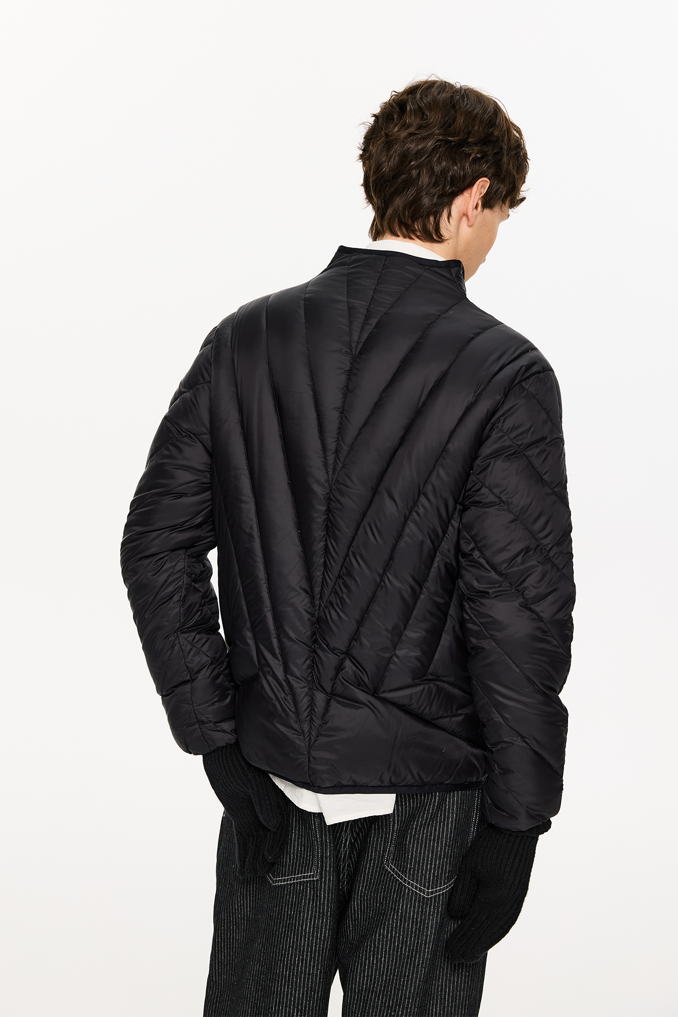 KREATE Quilted Rib Stand-Collar Down Jacket, premium urban and streetwear designers apparel on PROJECTISR.com, KREATE