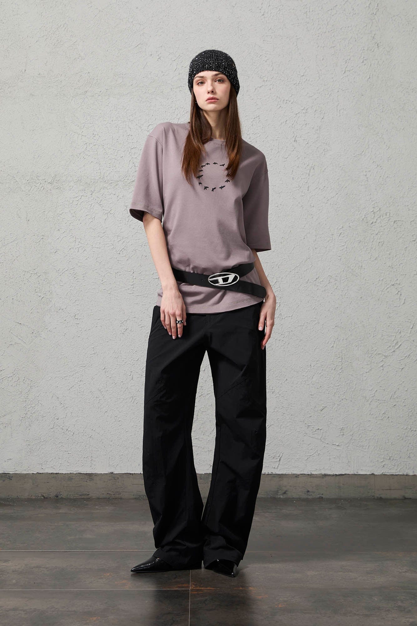 ORGANIC EMOTION Bird-Loop Adjustable Button Back T-Shirt