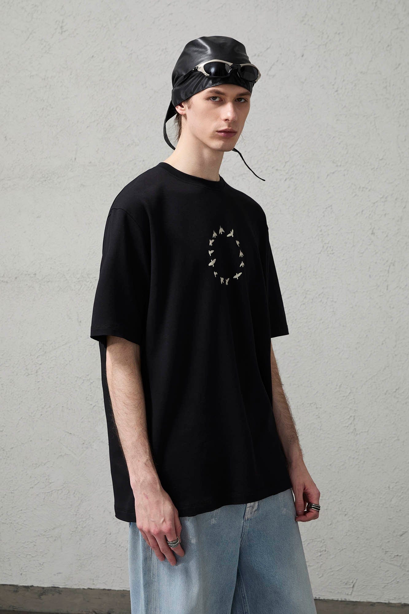 ORGANIC EMOTION Bird-Loop Adjustable Button Back T-Shirt