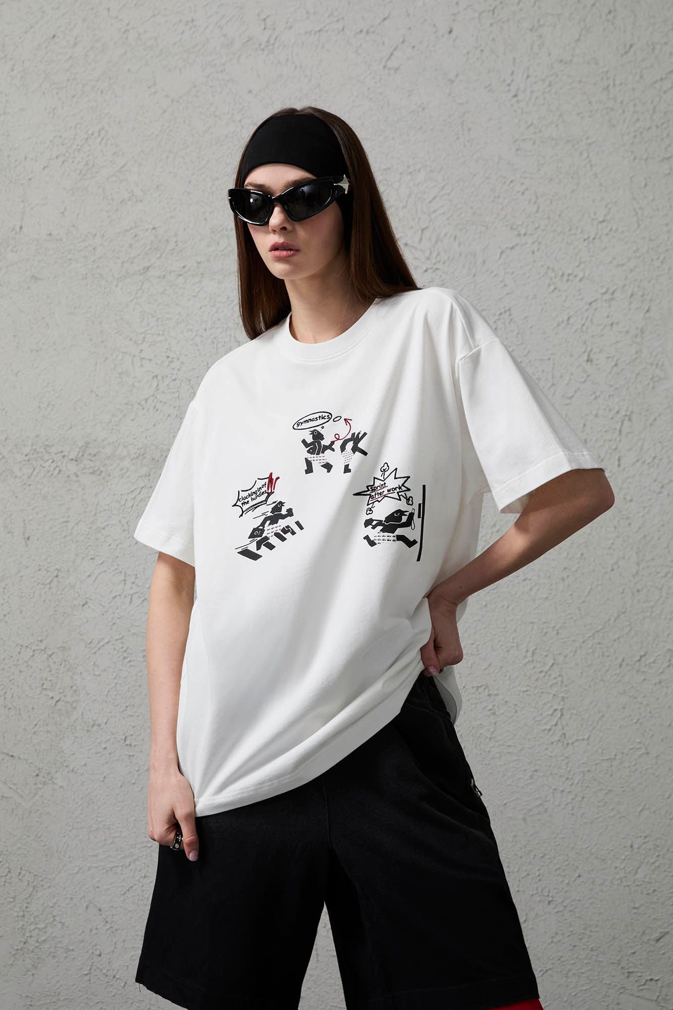 ORGANIC EMOTION Birdman Doodle Graphic T-Shirt