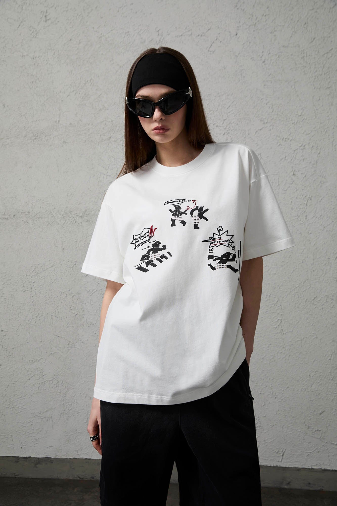 ORGANIC EMOTION Birdman Doodle Graphic T-Shirt