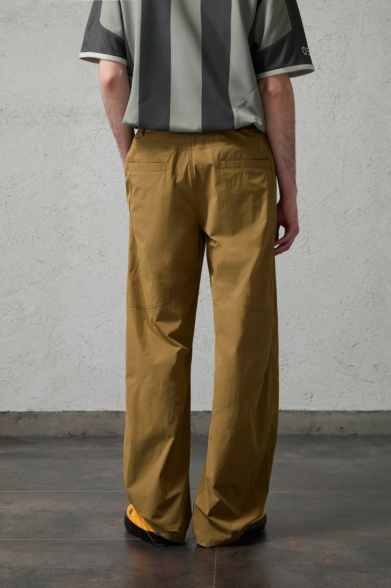 ORGANIC EMOTION Retro Spliced Curved Pants