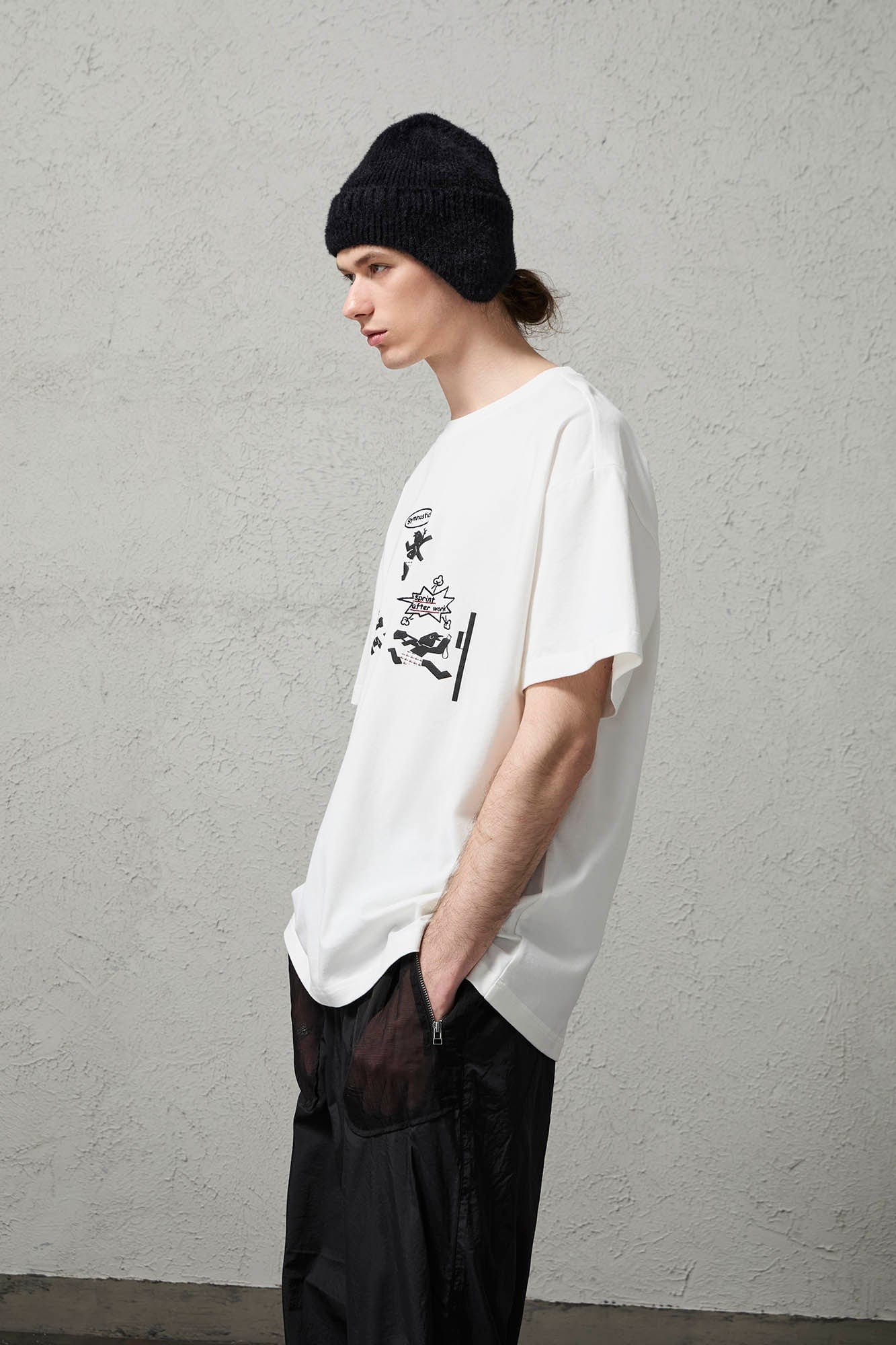 ORGANIC EMOTION Birdman Doodle Graphic T-Shirt