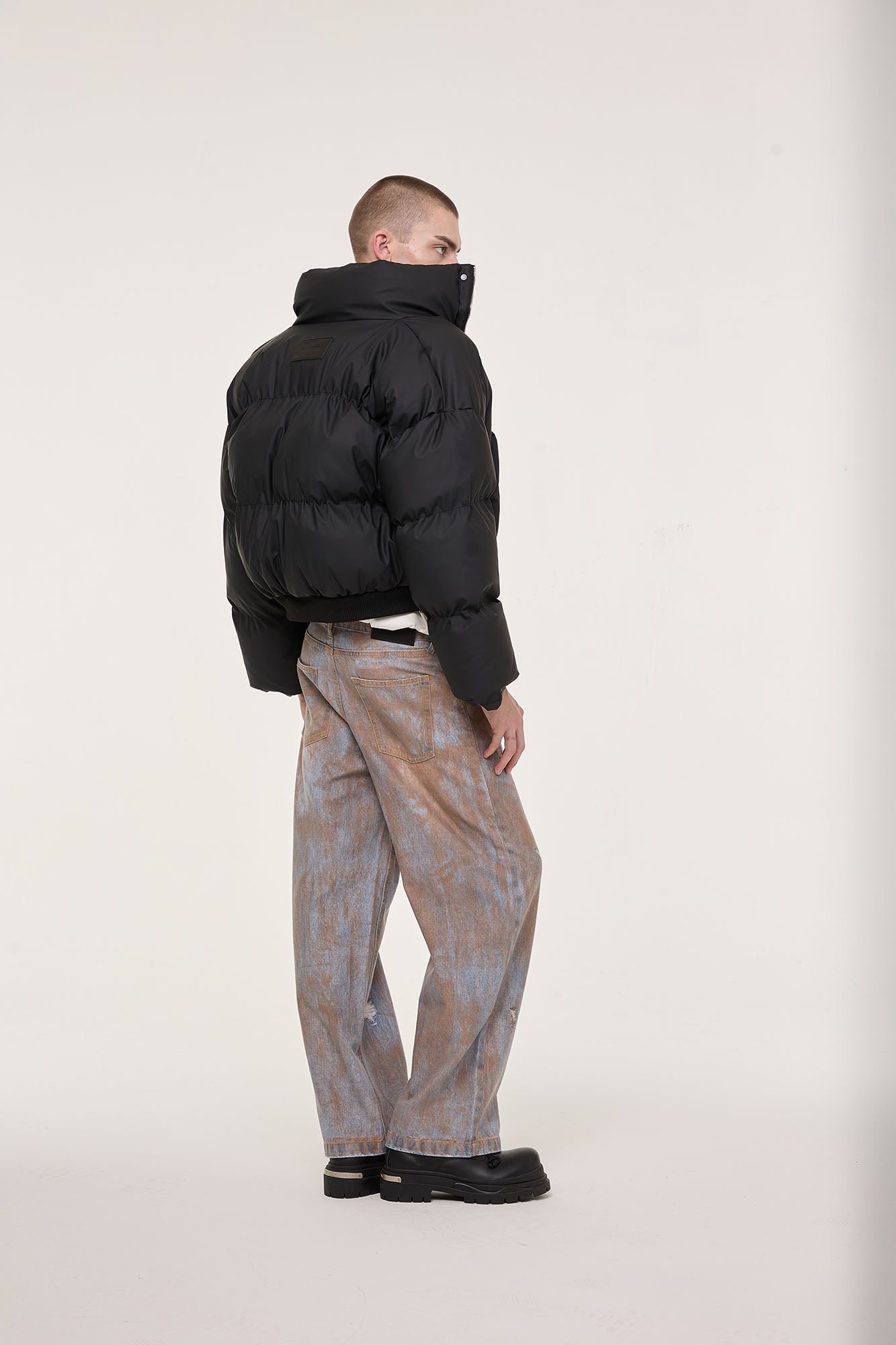 EGOFETCH Essential Cropped Puffer Jacket
