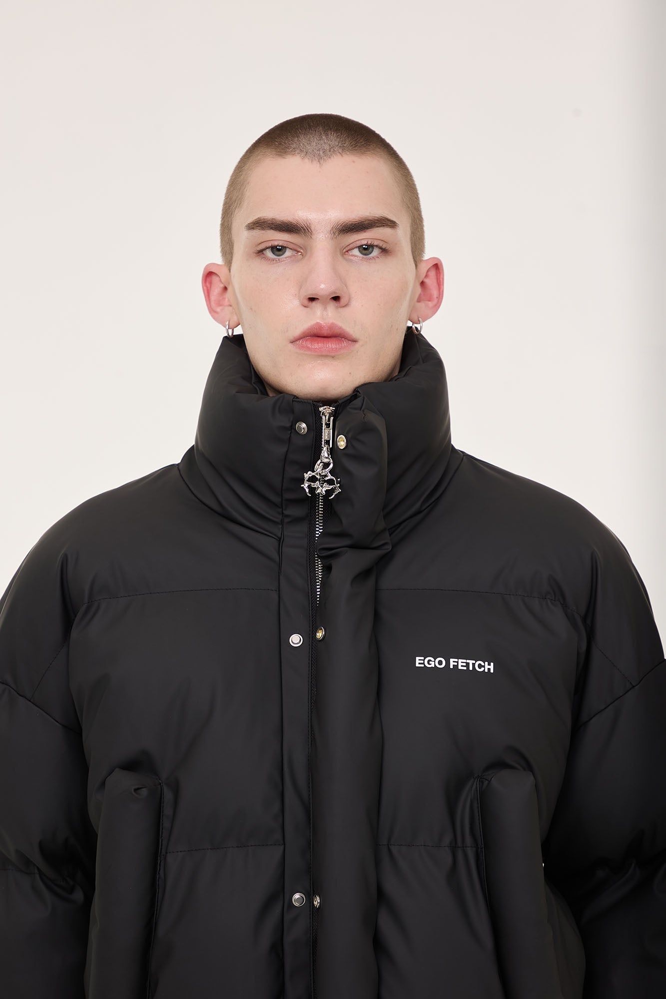 EGOFETCH Essential Cropped Puffer Jacket