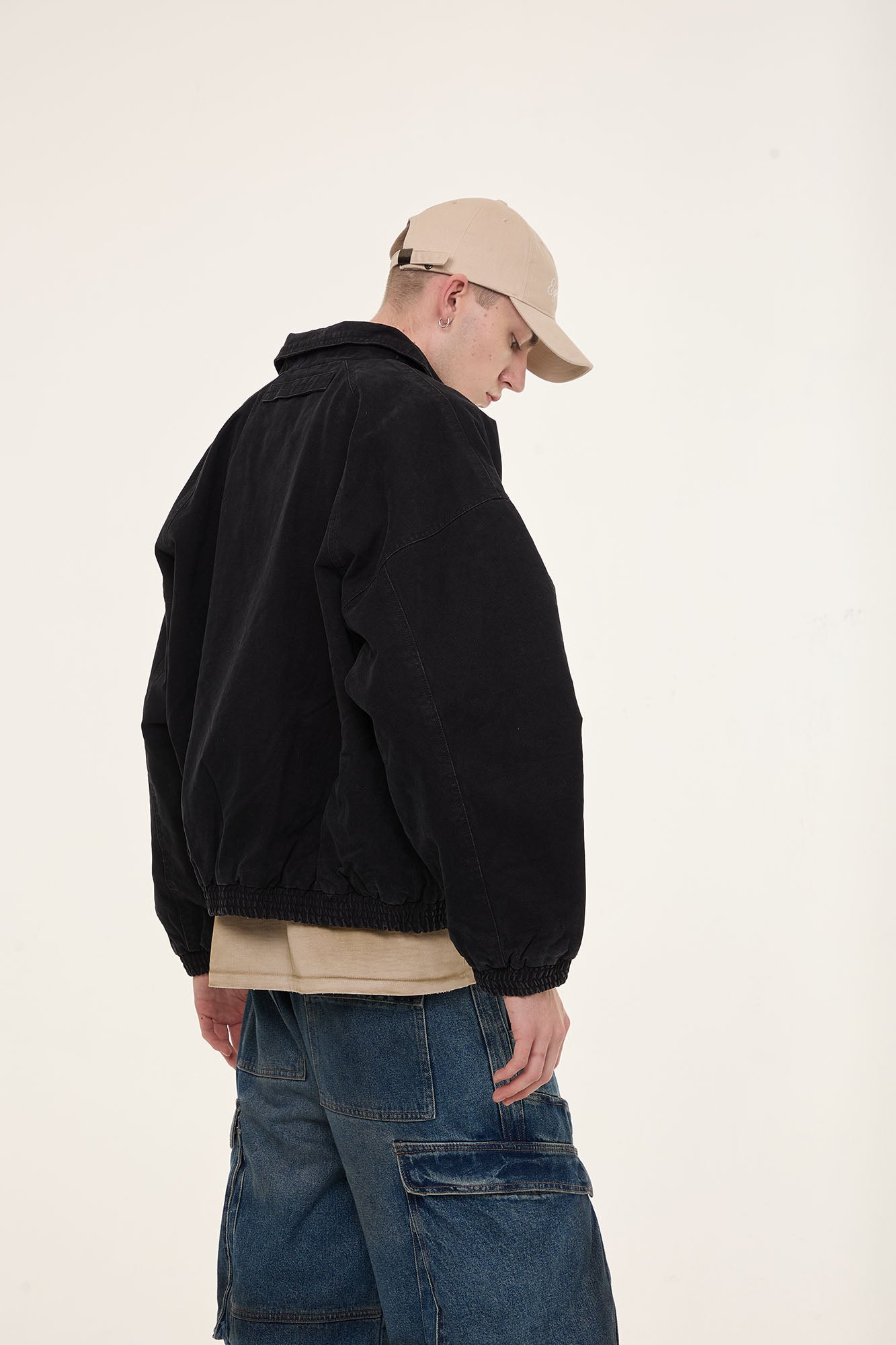 EGOFETCH Washed Utility Oversized Jacket