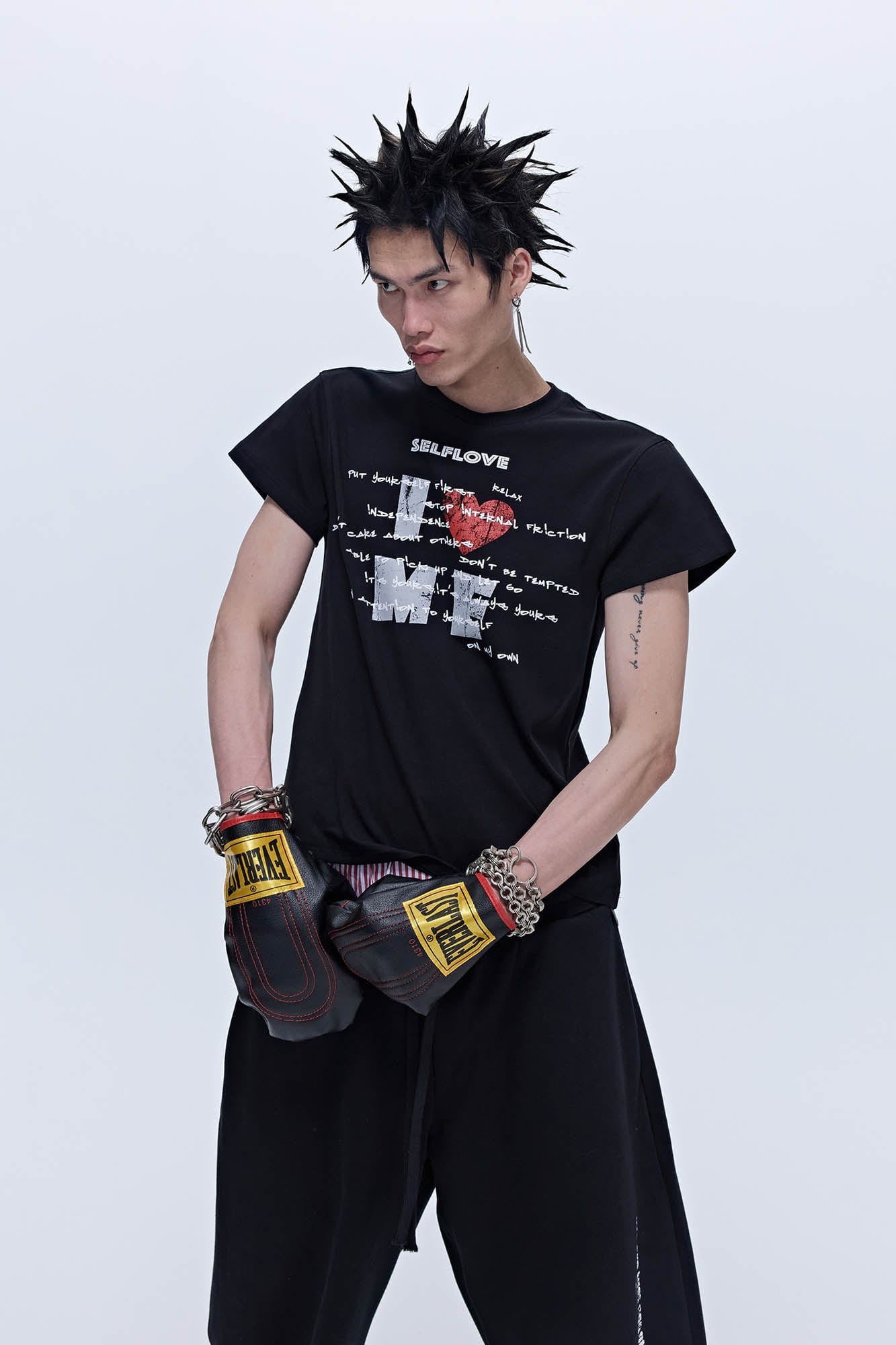 SAVAGEGROWTHWORLD Self-Love Statement Graphic T-Shirt, premium urban and streetwear designers apparel on PROJECTISR.com, SAVAGEGROWTHWORLD