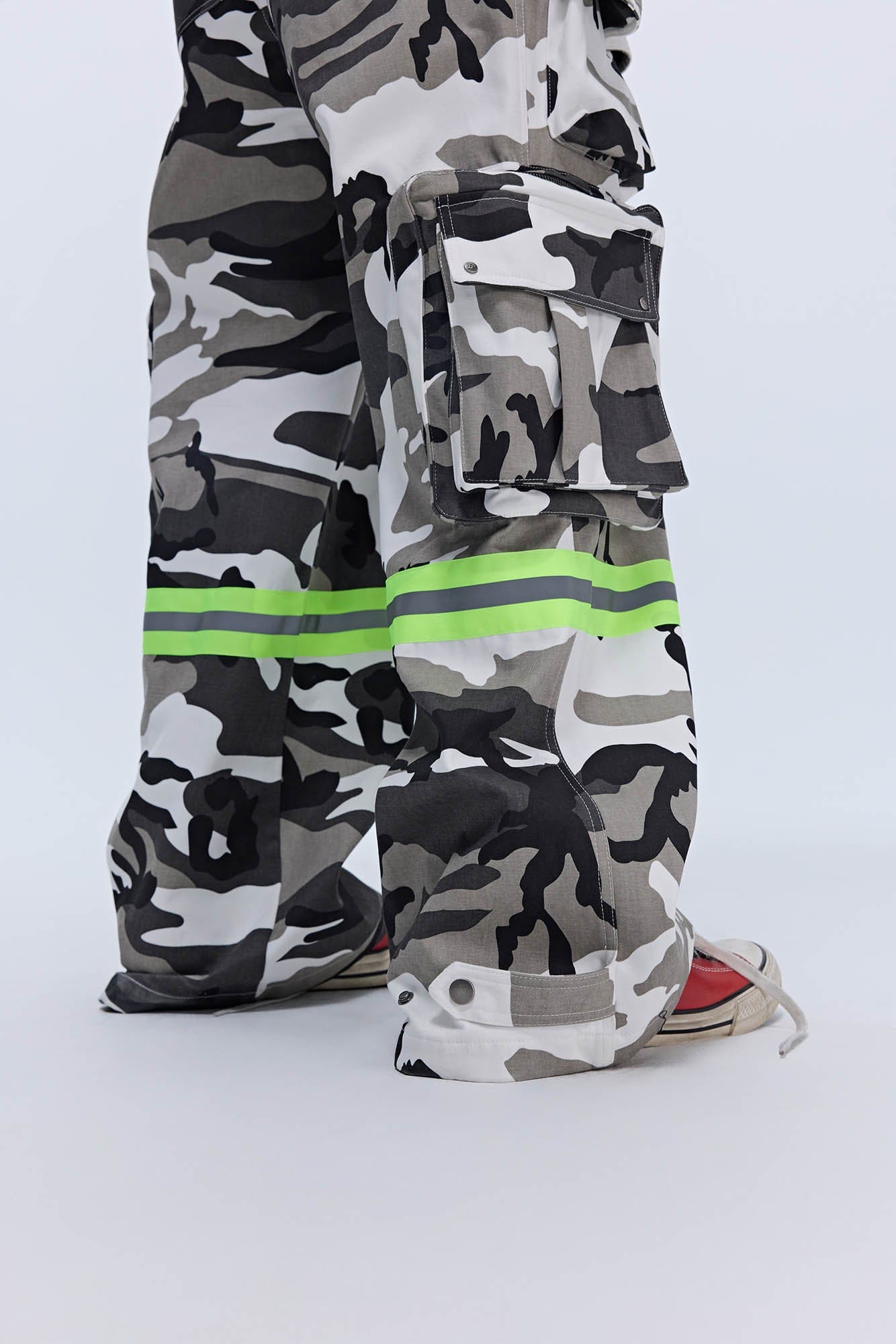 SAVAGEGROWTHWORLD Camo Reflective Multi-Pocket Cargo Pants, premium urban and streetwear designers apparel on PROJECTISR.com, SAVAGEGROWTHWORLD