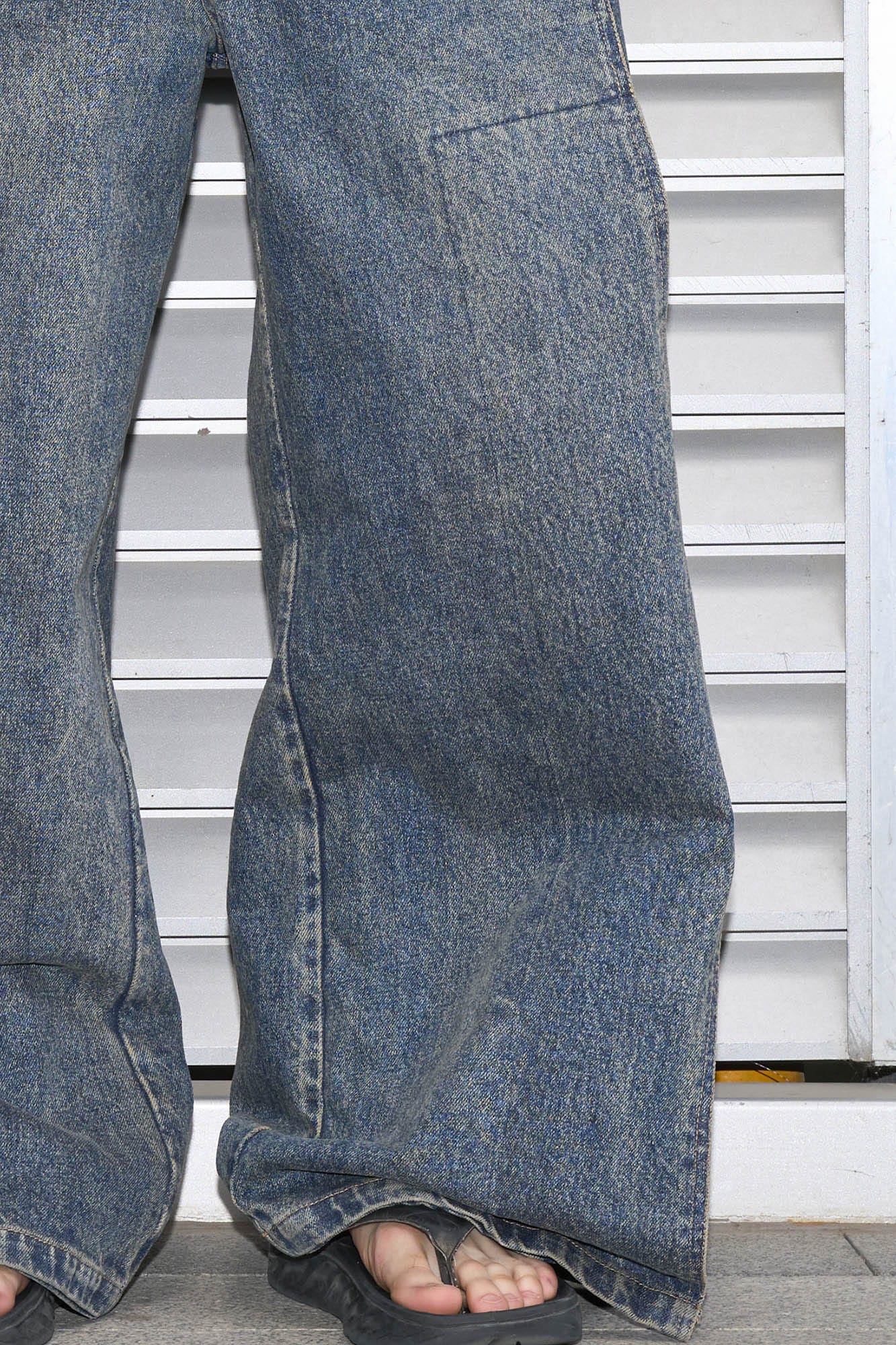 49PERCENT Retro Flap Pocket Panel Wide-Leg Pants, premium urban and streetwear designers apparel on PROJECTISR.com, 49PERCENT