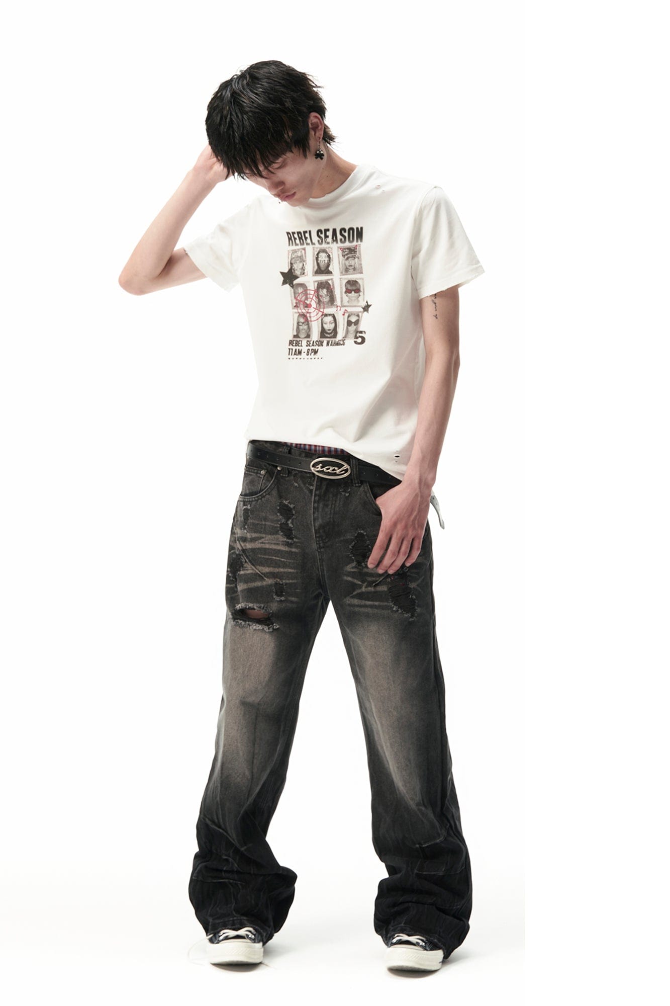 SAVAGEGROWTHWORLD Nine Grid Portraits Graphic T-Shirt, premium urban and streetwear designers apparel on PROJECTISR.com, SAVAGEGROWTHWORLD