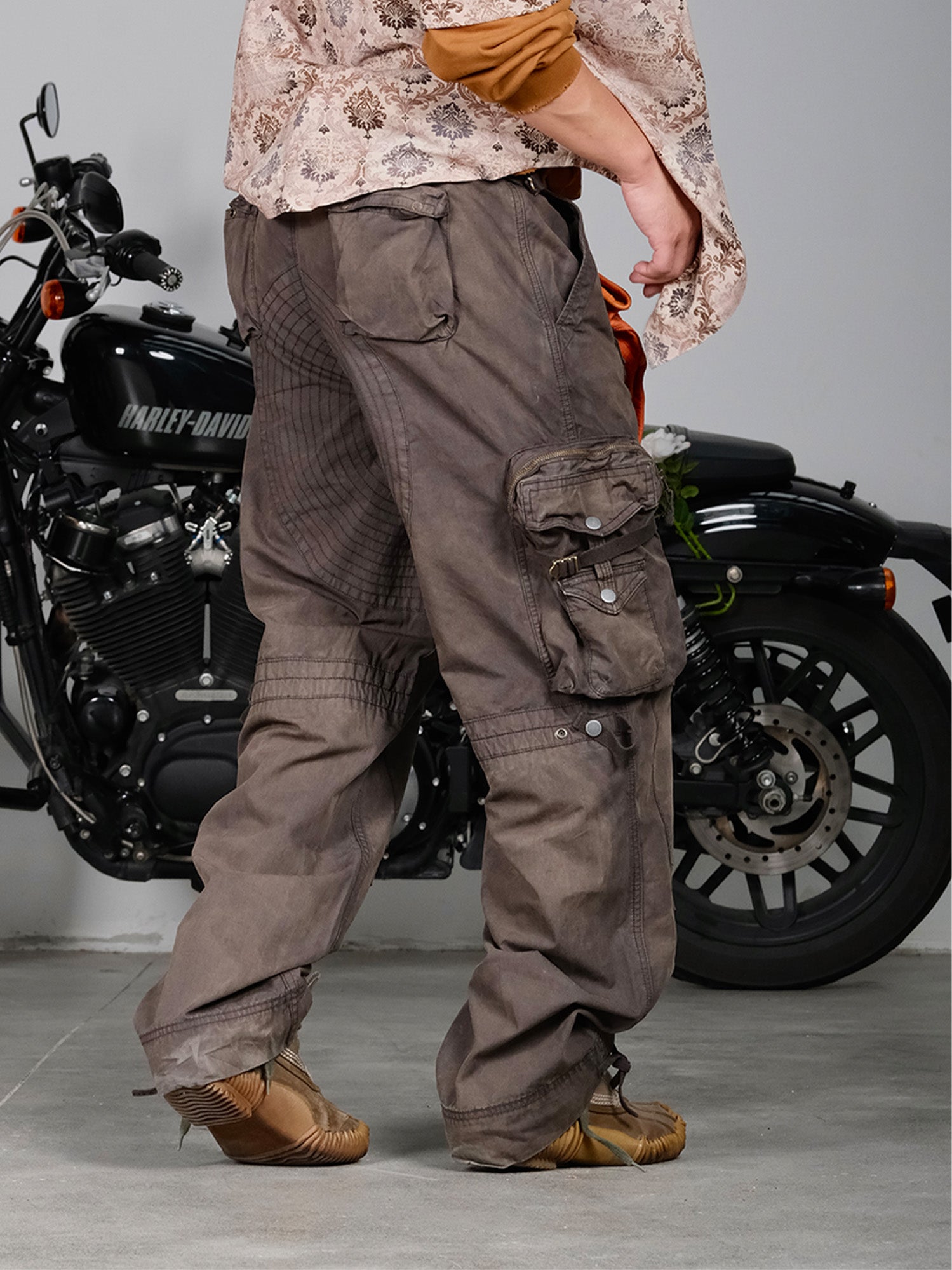 NEIGBORL Multi-Pocket Paratrooper Cargo Pants, premium urban and streetwear designers apparel on PROJECTISR.com, NEIGBORL