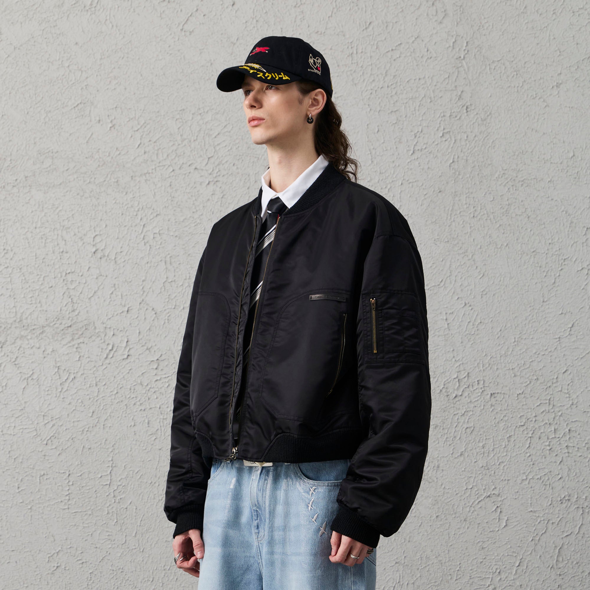 ORGANIC EMOTION Water-Repellent MA-1 Bomber Jacket
