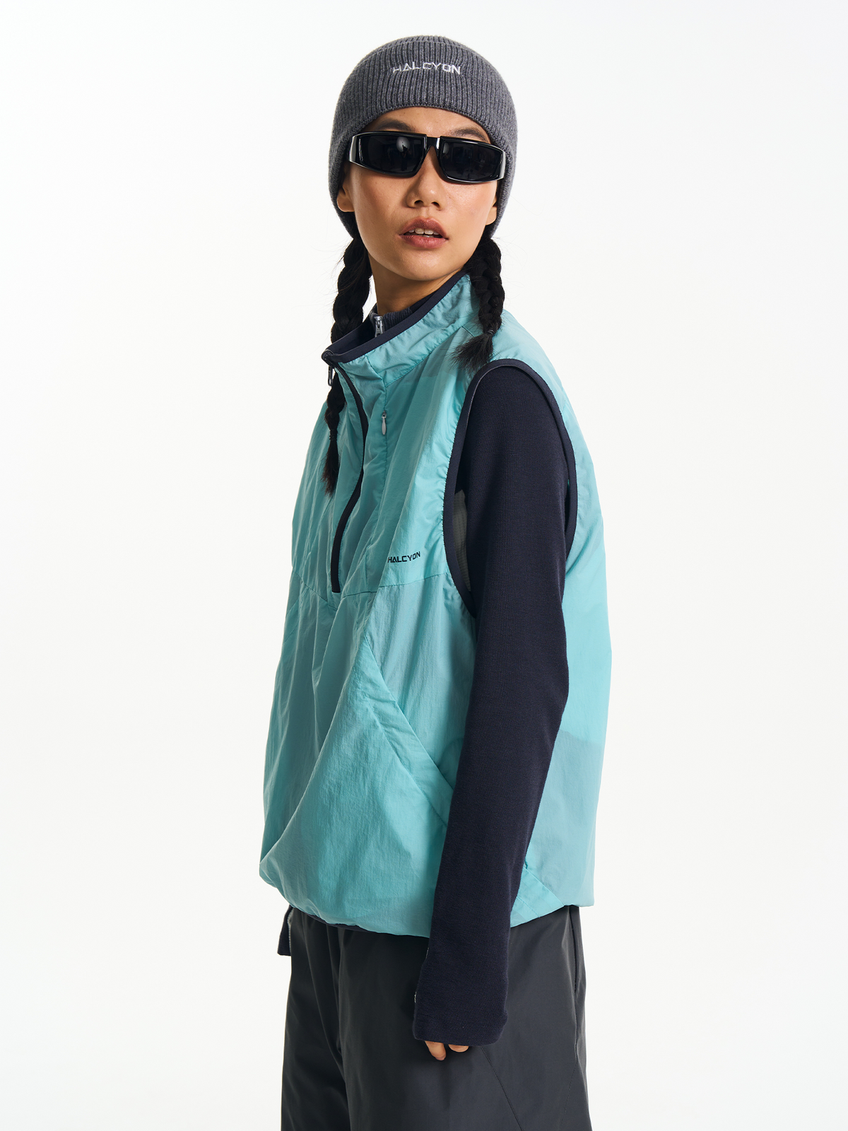 HALCYON Reversible Half-Zip Athletic Vest