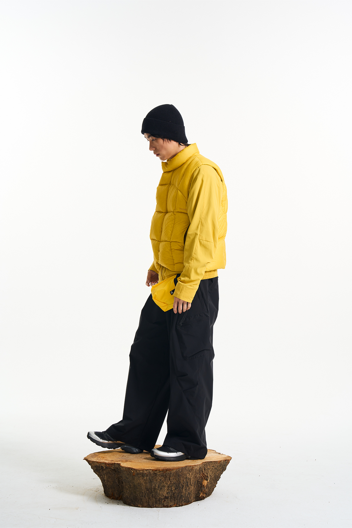 HALCYON Outdoor Stand-Collar Down Vest, premium urban and streetwear designers apparel on PROJECTISR.com, HALCYON