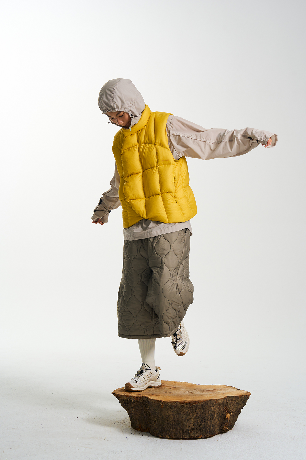 HALCYON Outdoor Stand-Collar Down Vest, premium urban and streetwear designers apparel on PROJECTISR.com, HALCYON