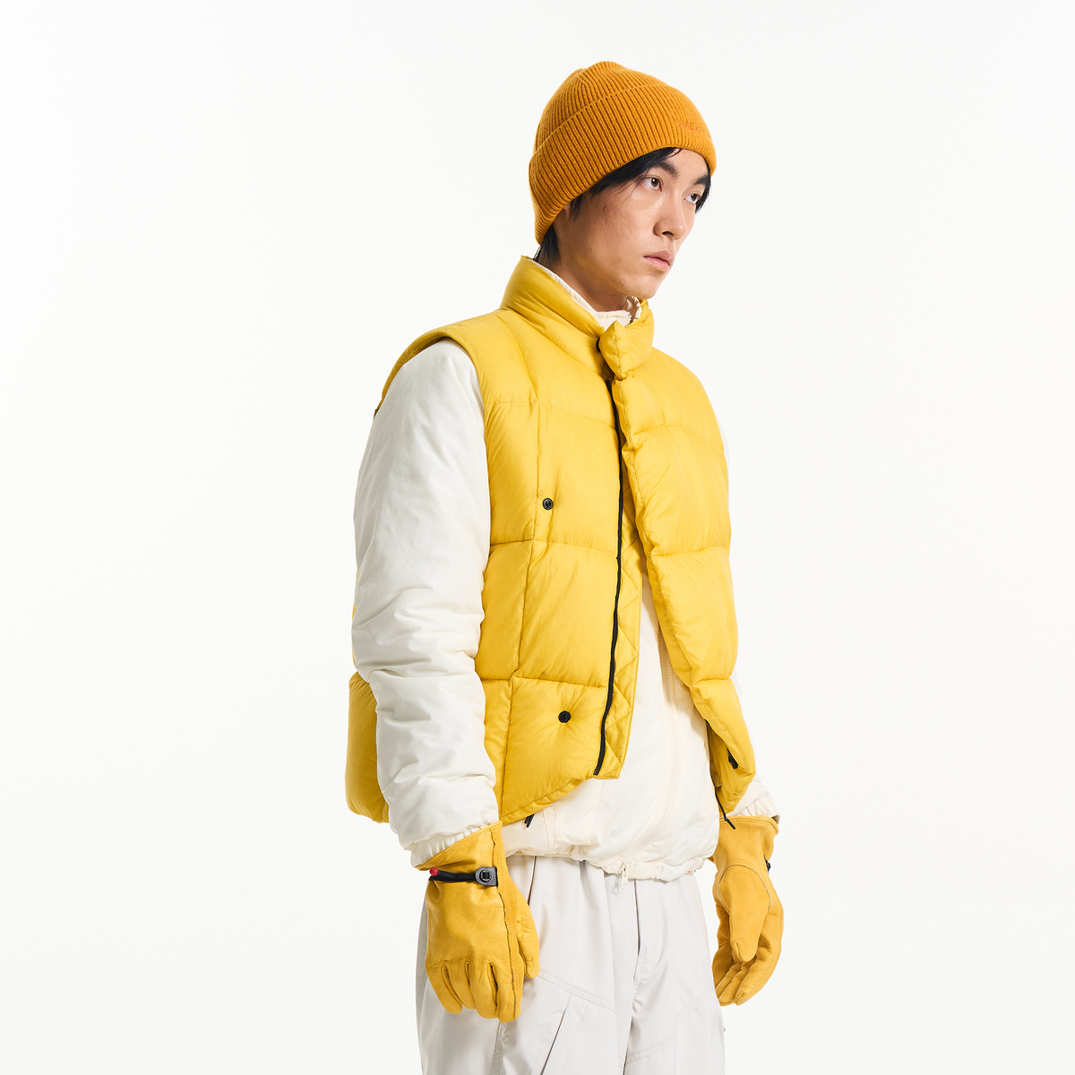 HALCYON Outdoor Stand-Collar Down Vest, premium urban and streetwear designers apparel on PROJECTISR.com, HALCYON