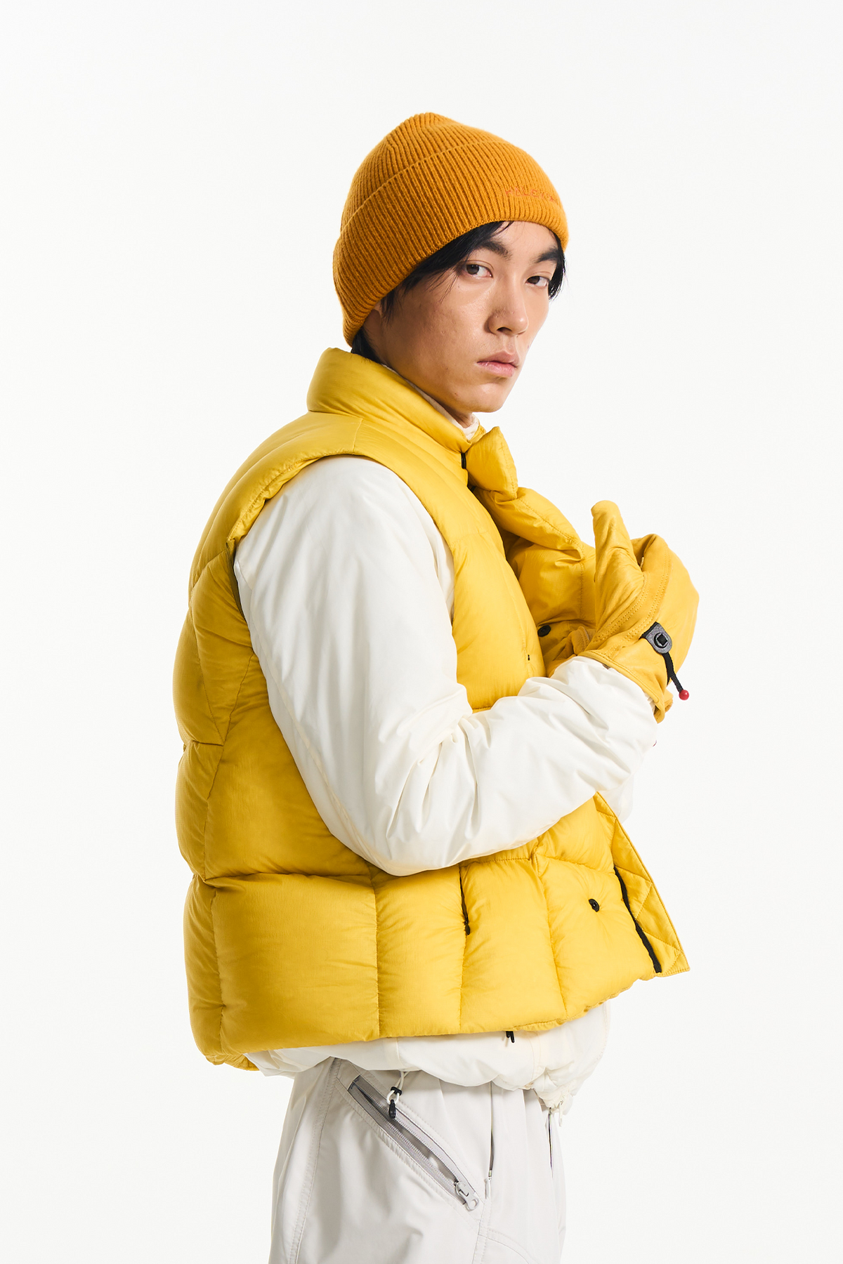 HALCYON Outdoor Stand-Collar Down Vest, premium urban and streetwear designers apparel on PROJECTISR.com, HALCYON
