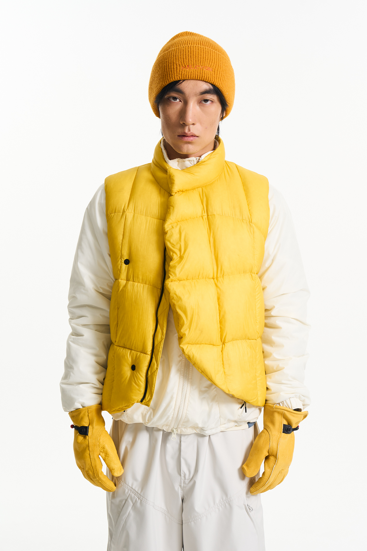 HALCYON Outdoor Stand-Collar Down Vest, premium urban and streetwear designers apparel on PROJECTISR.com, HALCYON