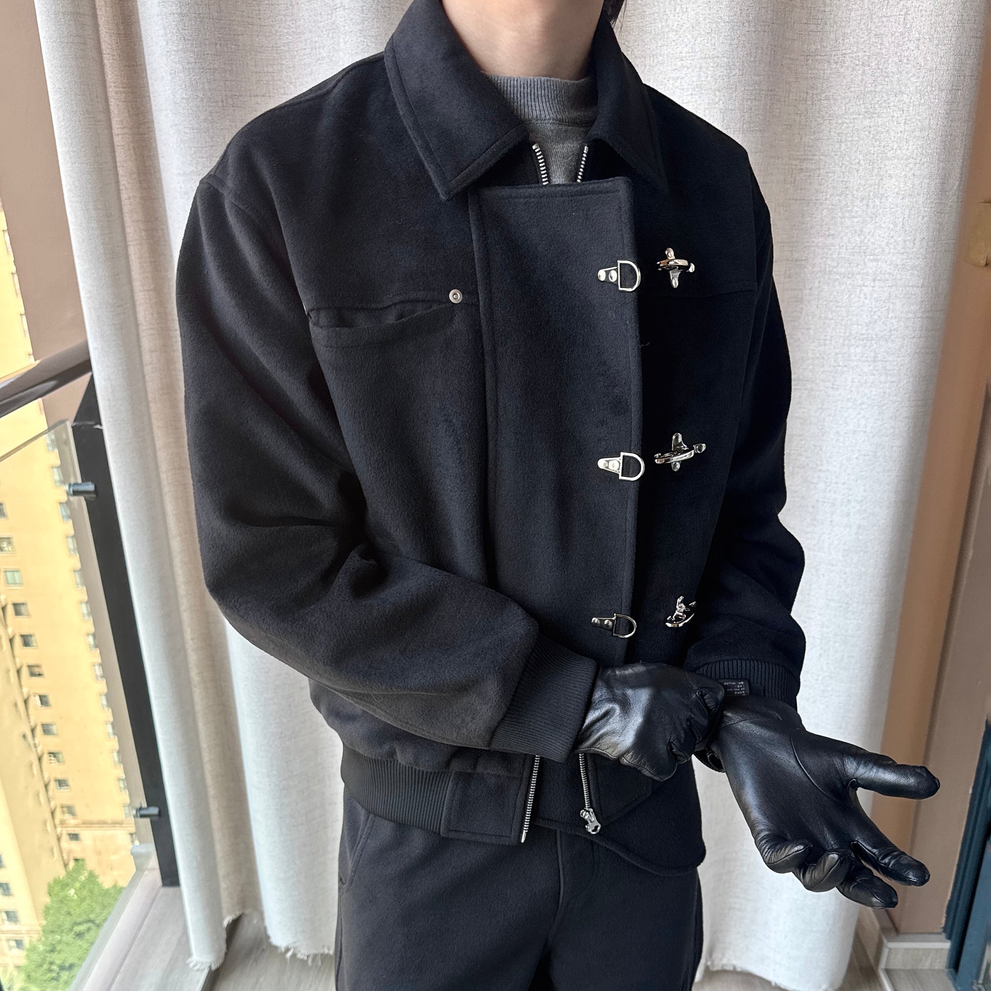 ESAIAS Harness-Lock Wool-Blend Jacket