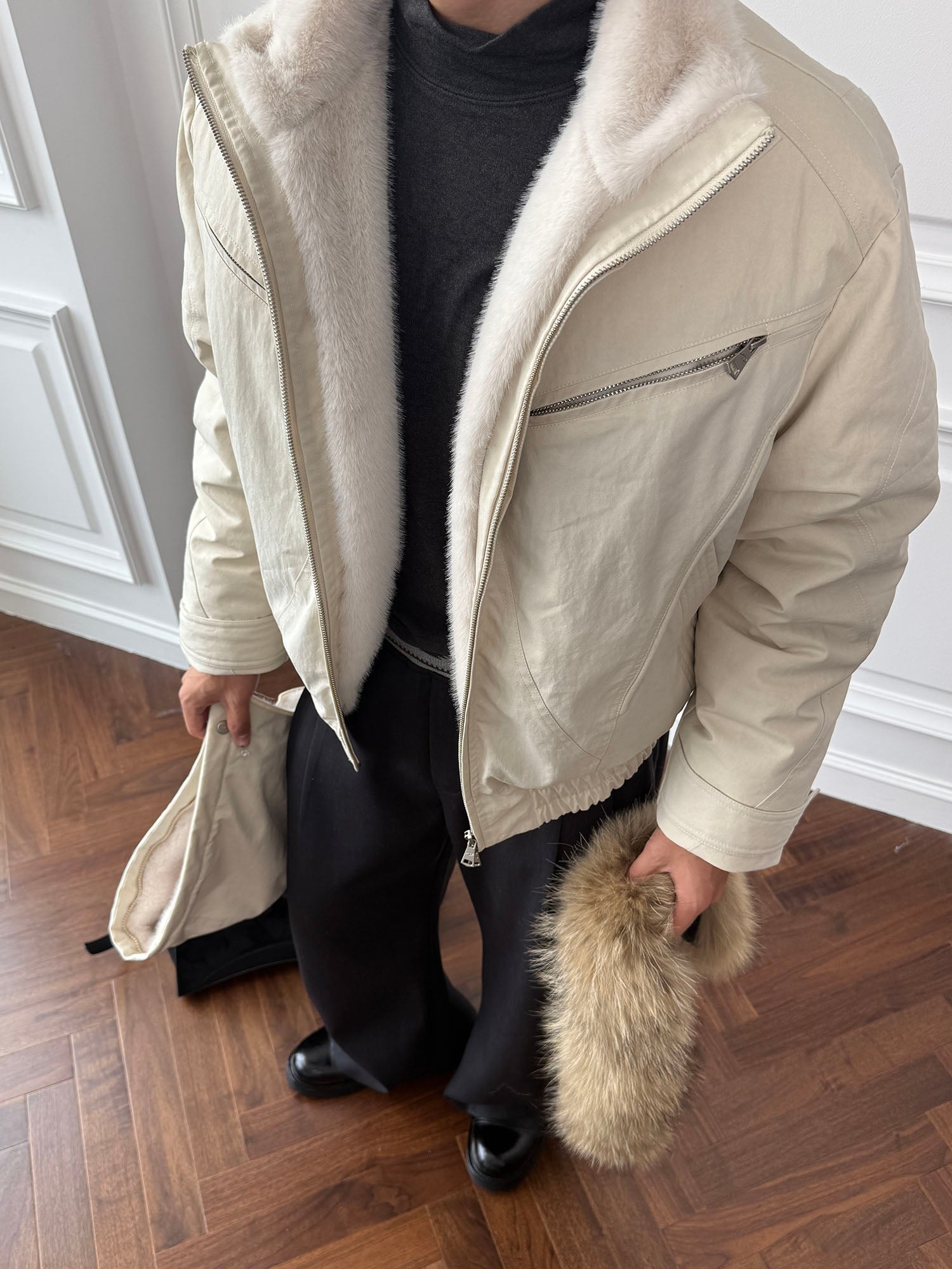 CATSSTAC Detachable Hood Down Jacket, premium urban and streetwear designers apparel on PROJECTISR.com, CATSSTAC