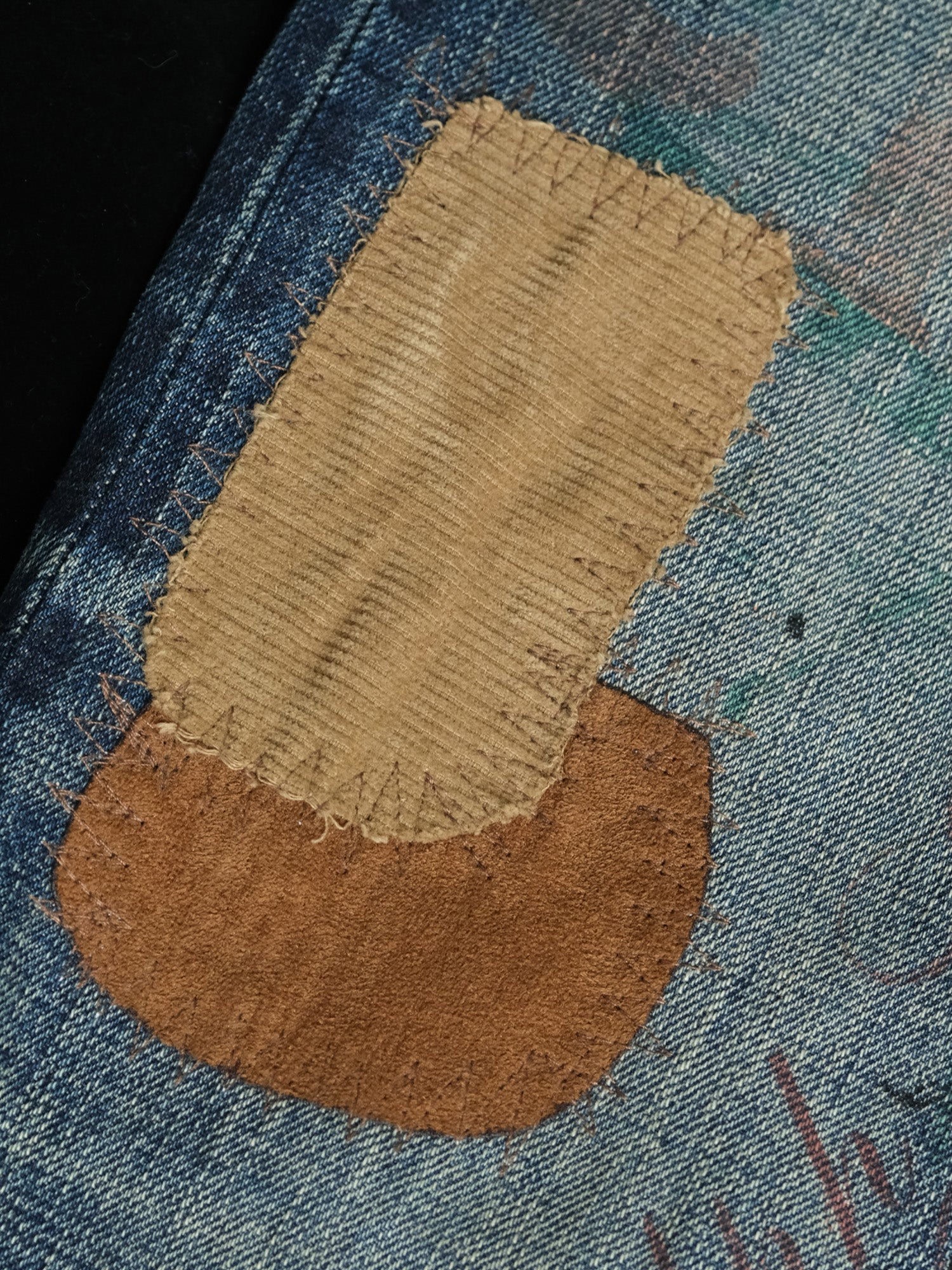 NEIGBORL Distressed Washed Patch Jeans, premium urban and streetwear designers apparel on PROJECTISR.com, NEIGBORL