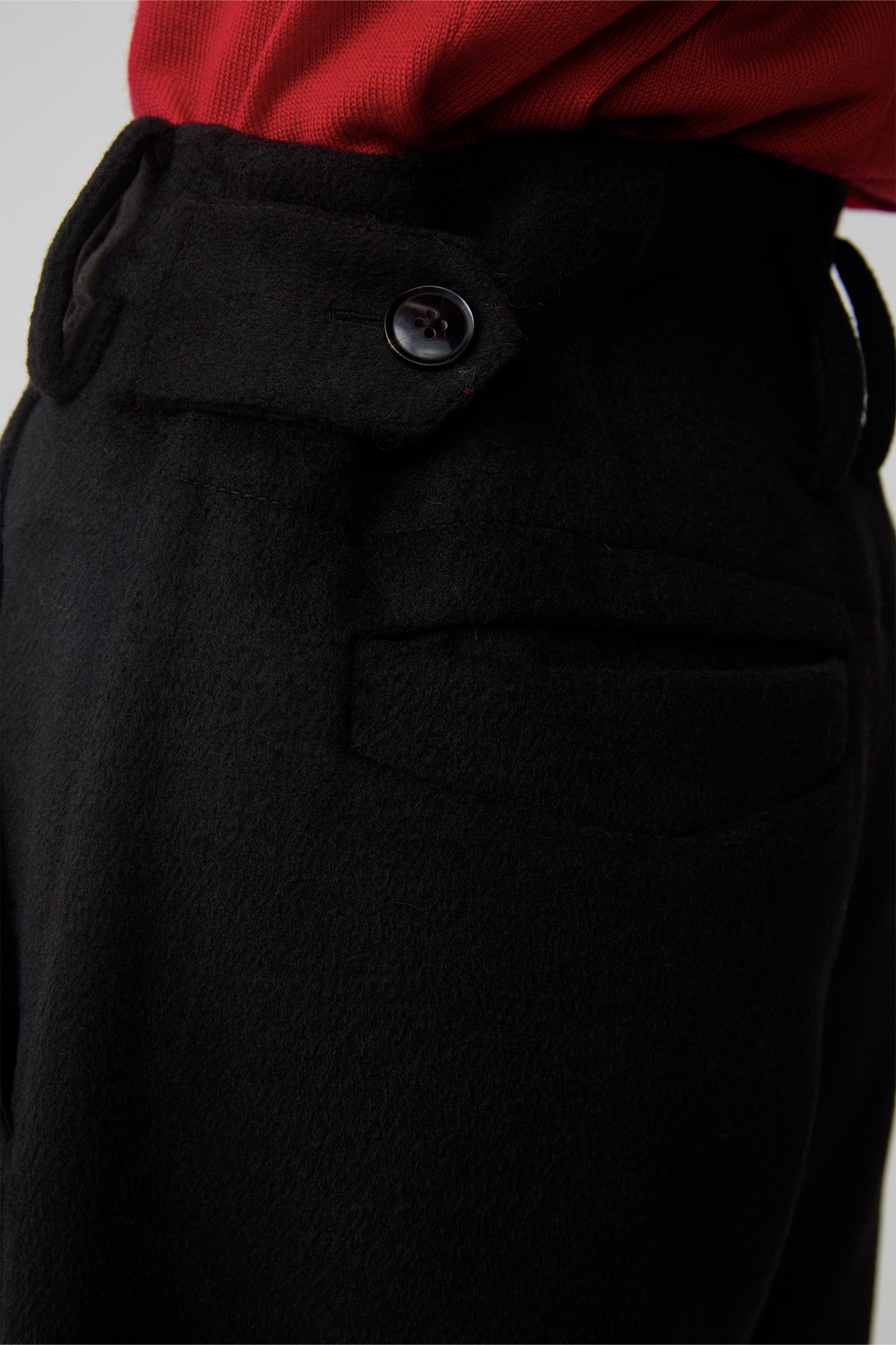 OPICLOTH Essential Wool-Blend Barrel Pants, premium urban and streetwear designers apparel on PROJECTISR.com, OPICLOTH