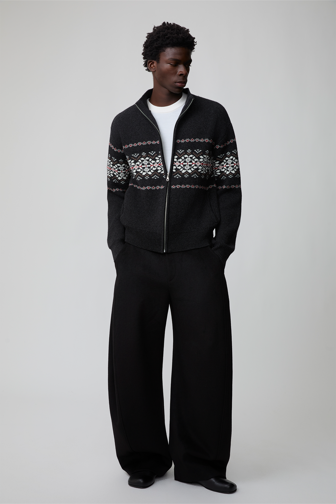 OPICLOTH Essential Wool-Blend Barrel Pants, premium urban and streetwear designers apparel on PROJECTISR.com, OPICLOTH