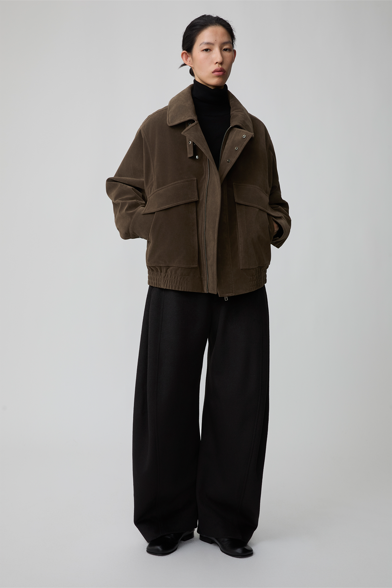 OPICLOTH Essential Wool-Blend Barrel Pants, premium urban and streetwear designers apparel on PROJECTISR.com, OPICLOTH