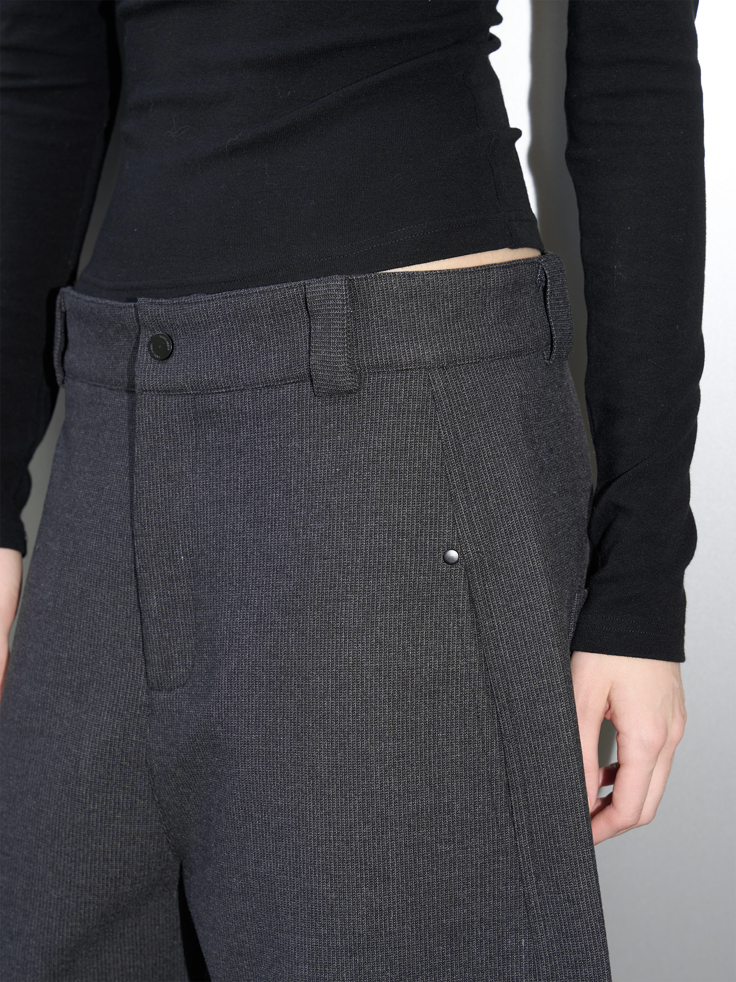 LABELROOM Pincheck Oversized Trousers