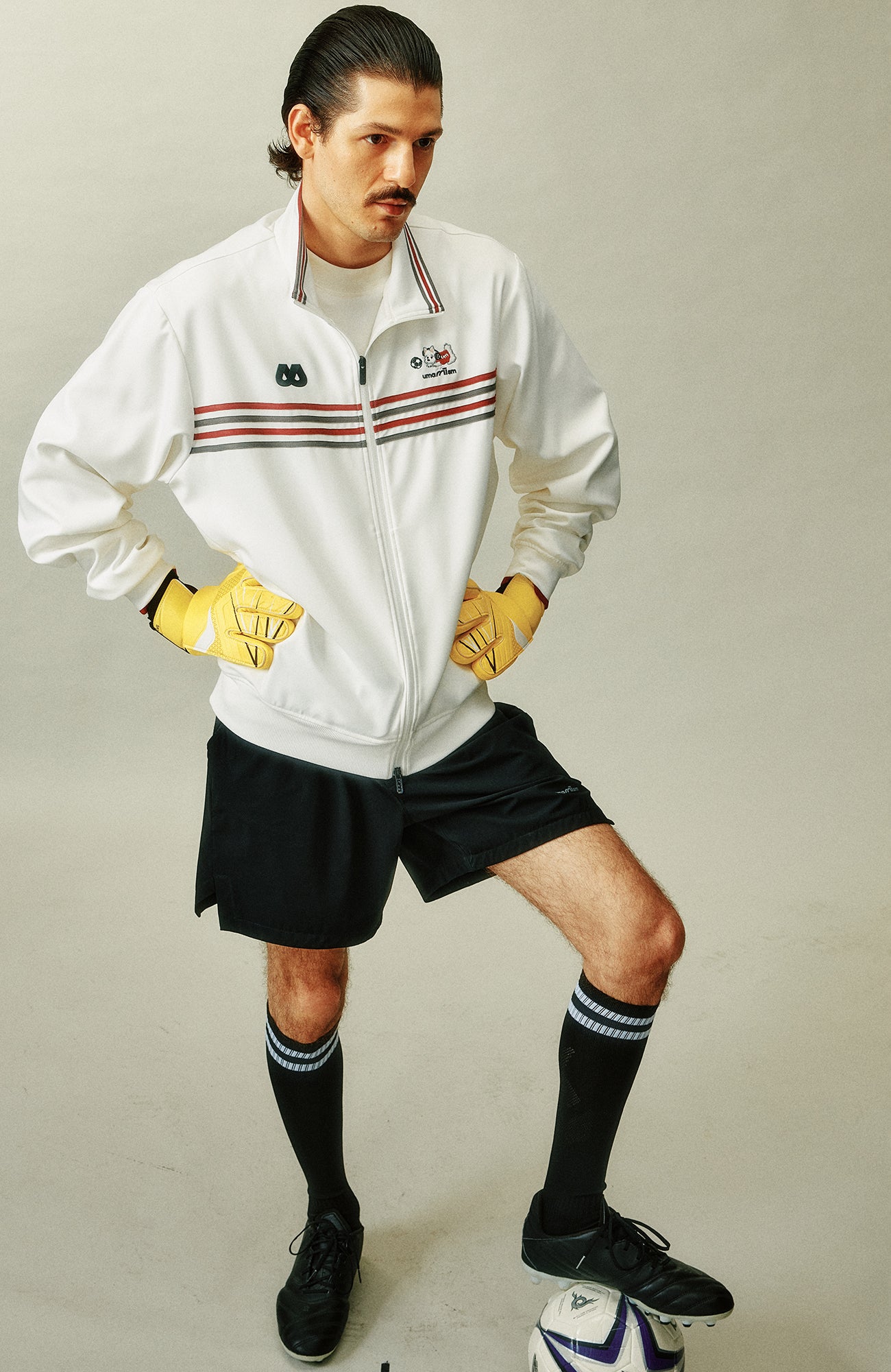 UMAMIISM Retro Striped Track Jacket, premium urban and streetwear designers apparel on PROJECTISR.com, UMAMIISM