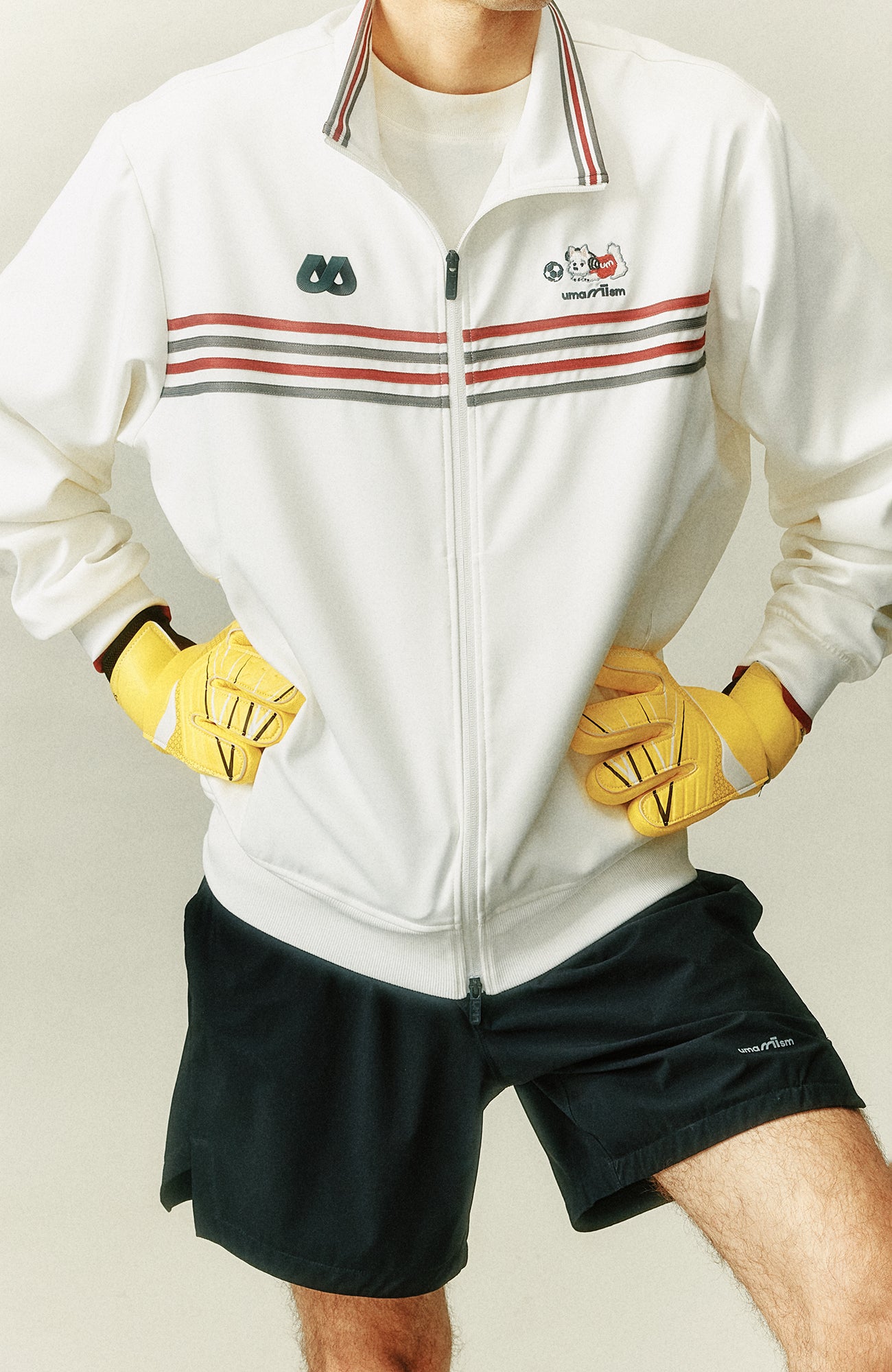 UMAMIISM Retro Striped Track Jacket, premium urban and streetwear designers apparel on PROJECTISR.com, UMAMIISM