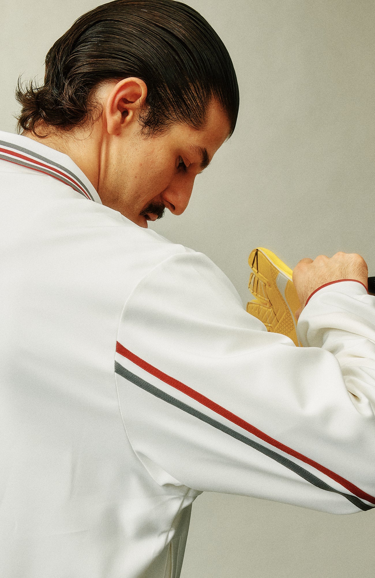 UMAMIISM Retro Striped Track Jacket, premium urban and streetwear designers apparel on PROJECTISR.com, UMAMIISM