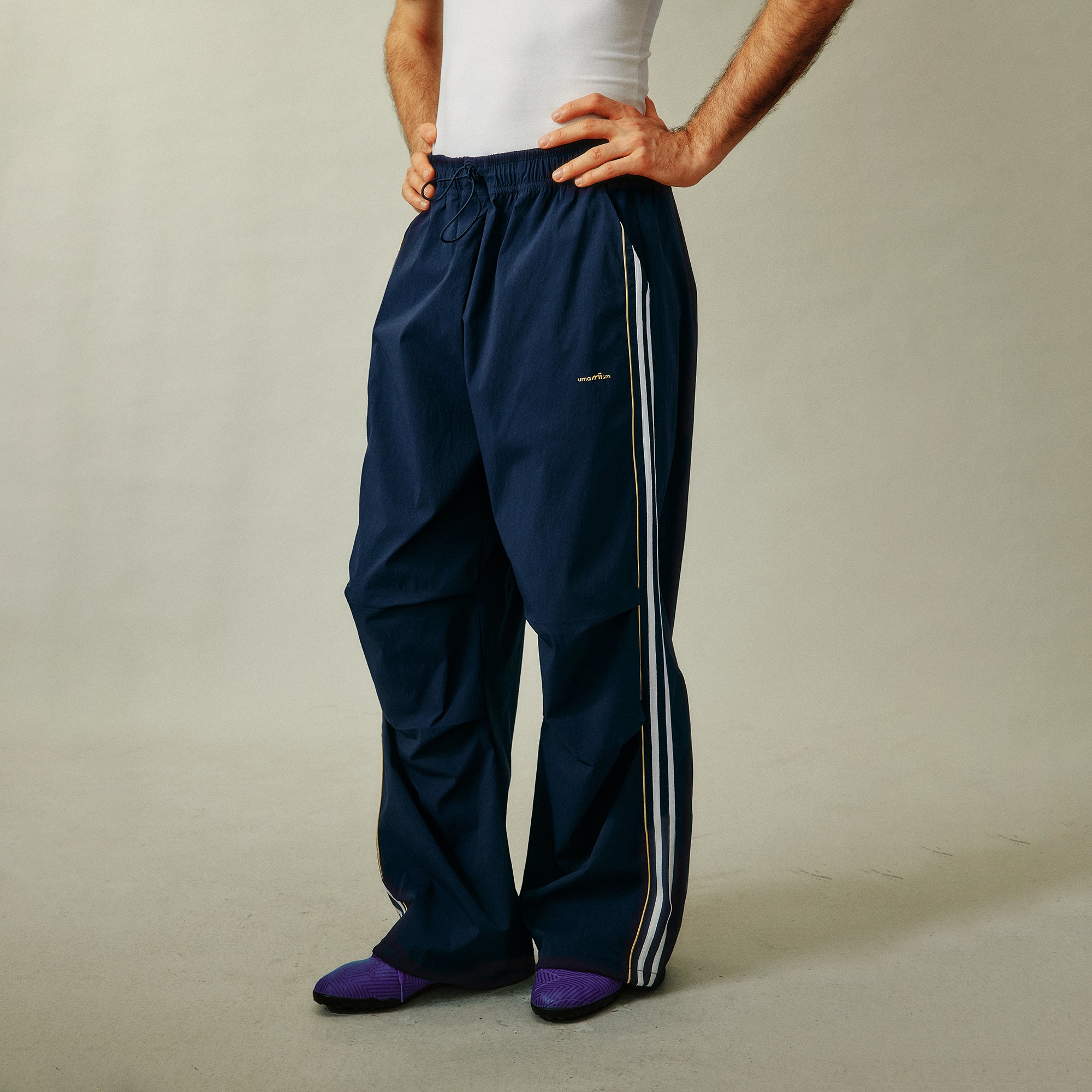 UMAMIISM Striped Quick-Dry Track Pants, premium urban and streetwear designers apparel on PROJECTISR.com, UMAMIISM