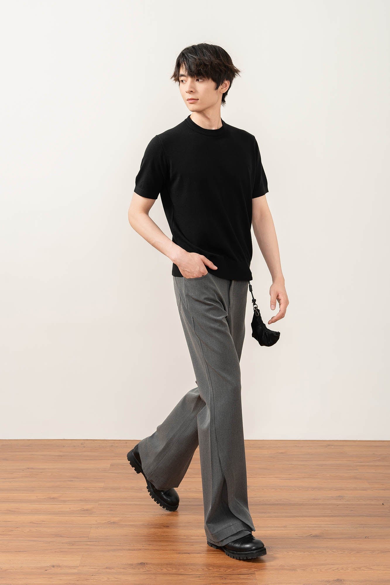 MOITIEDEPETALE Essential Layered Flared Trousers