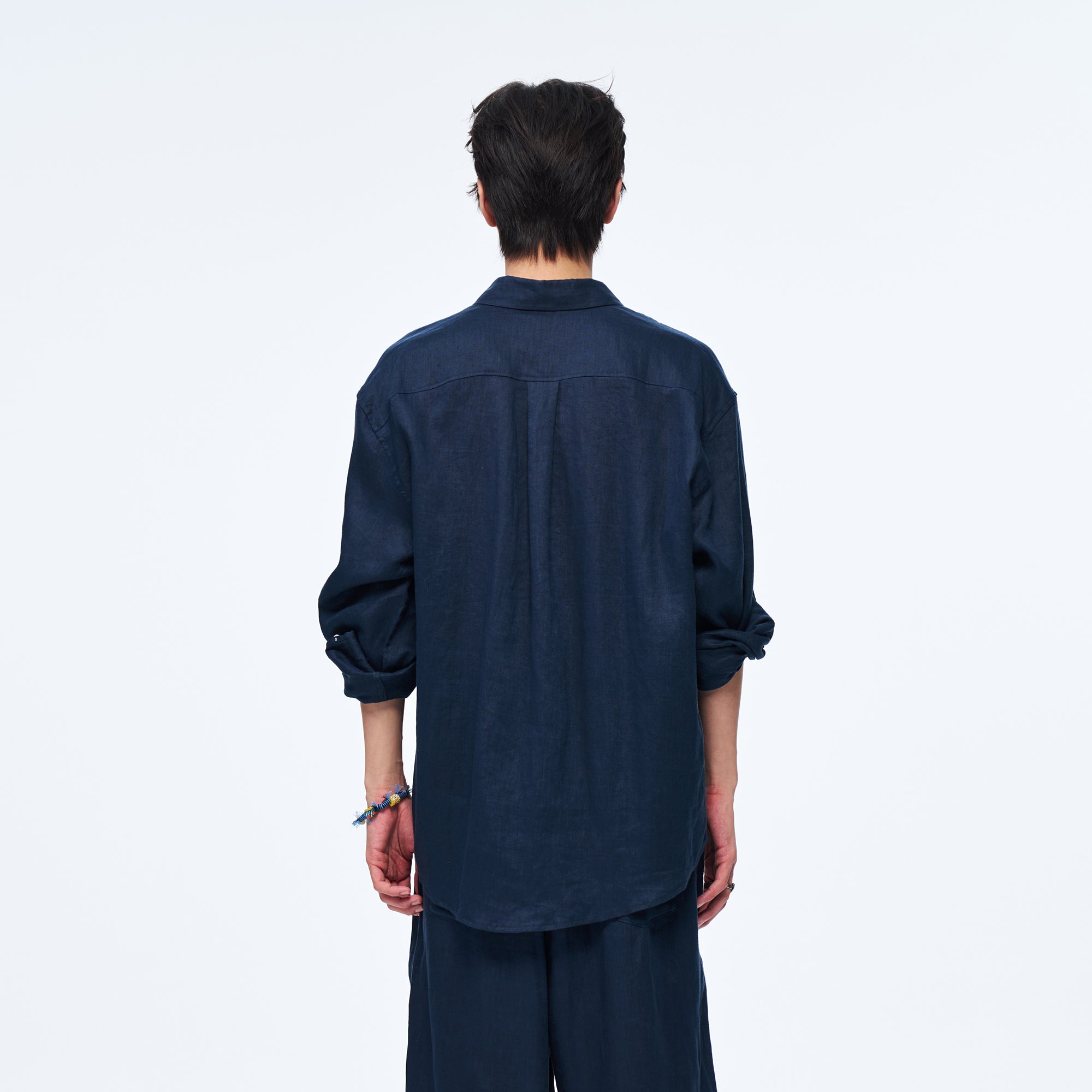 OVERLAPS Soft-Drape Button-Up Shirt, premium urban and streetwear designers apparel on PROJECTISR.com, OVERLAPS