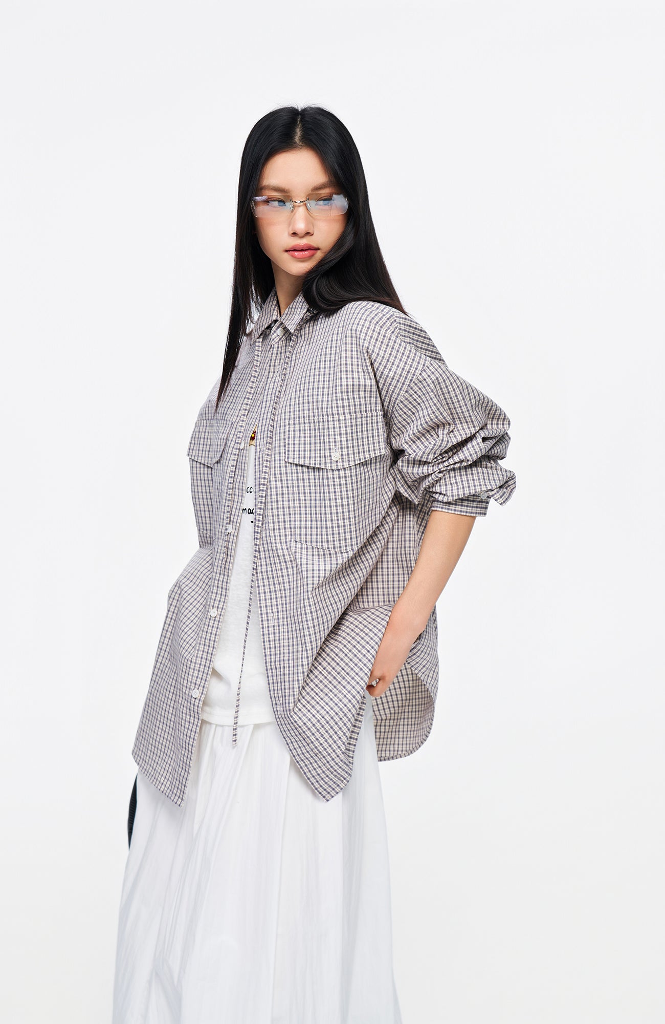 OVERLAPS Stripe Detachable-Hood Shirt, premium urban and streetwear designers apparel on PROJECTISR.com, OVERLAPS