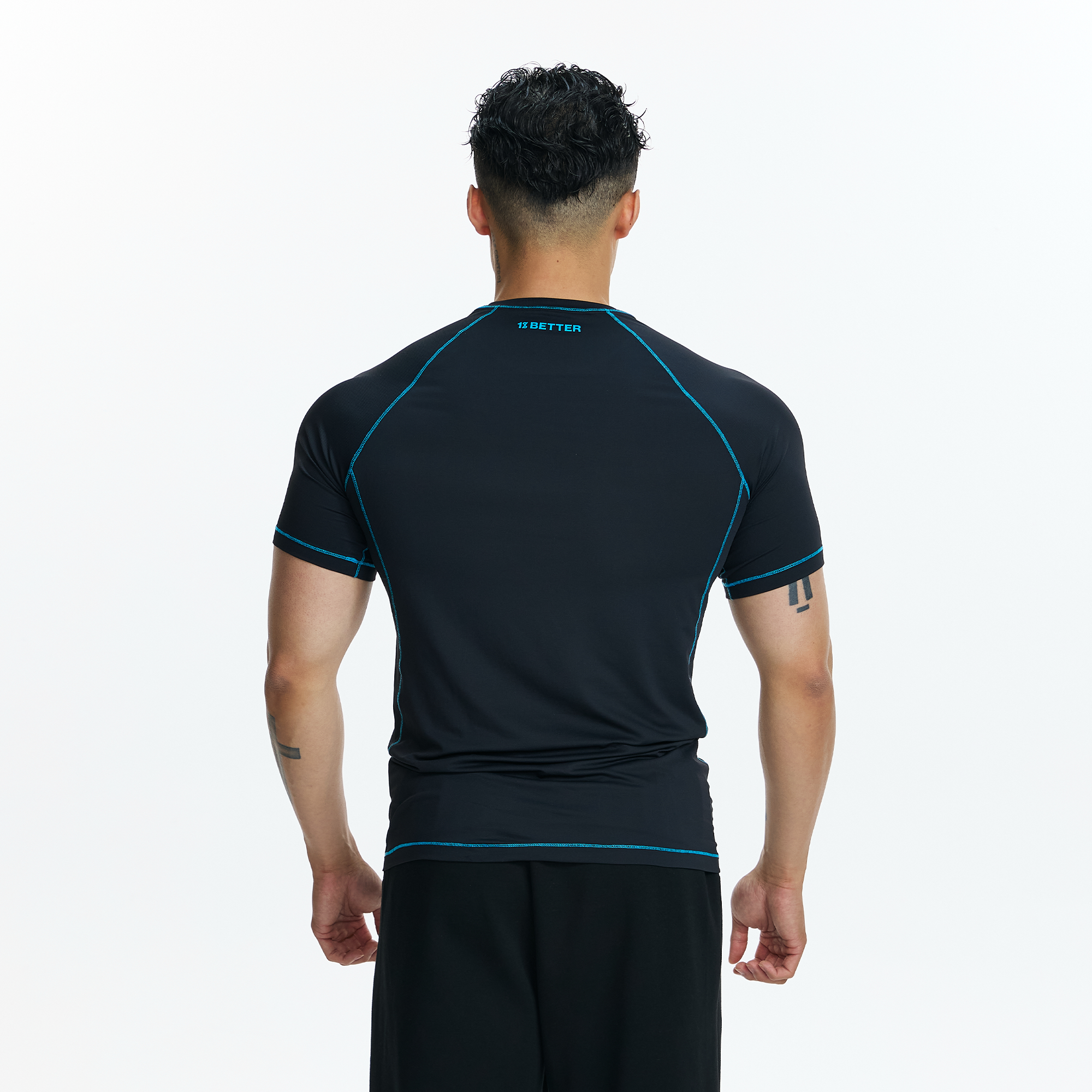 PUMPPLUS Contrast Piping Slim Quick-Dry Training Tee, premium urban and streetwear designers apparel on PROJECTISR.com, PUMPPLUS