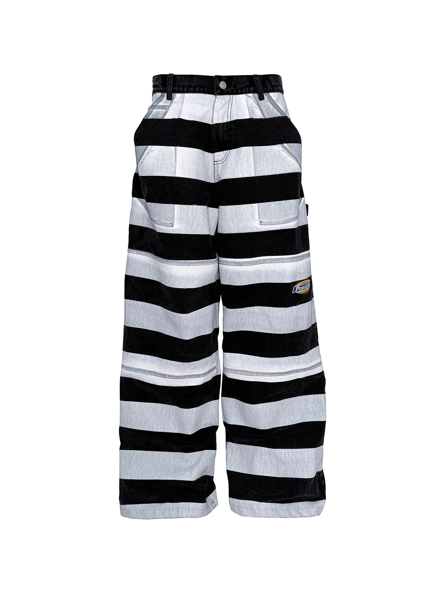 PCCVISION Striped Straight-Leg Pants, premium urban and streetwear designers apparel on PROJECTISR.com, PCCVISION
