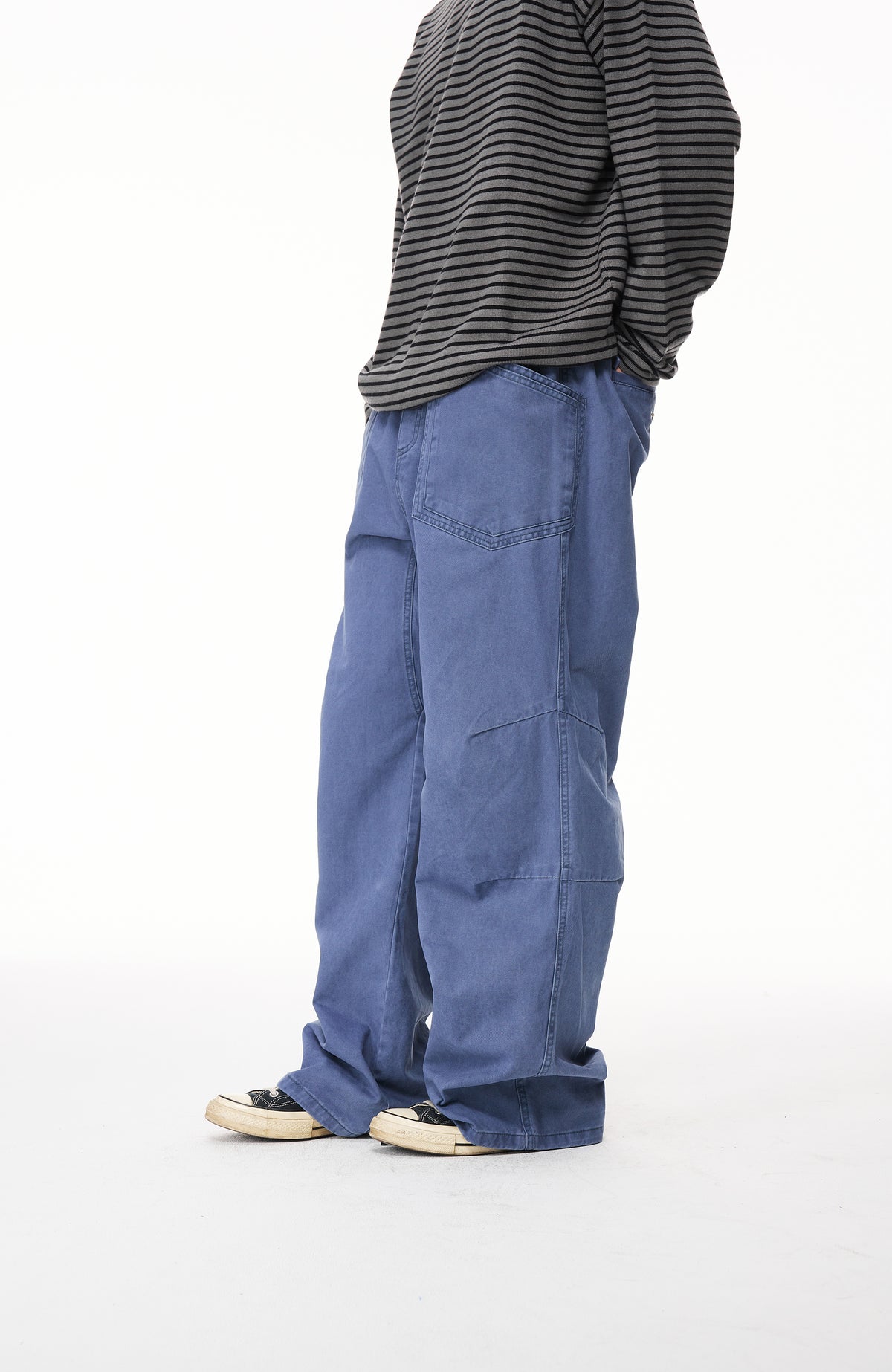 BOTANICA Retro Wide-Leg Multi-Pocket Cargo Jeans
