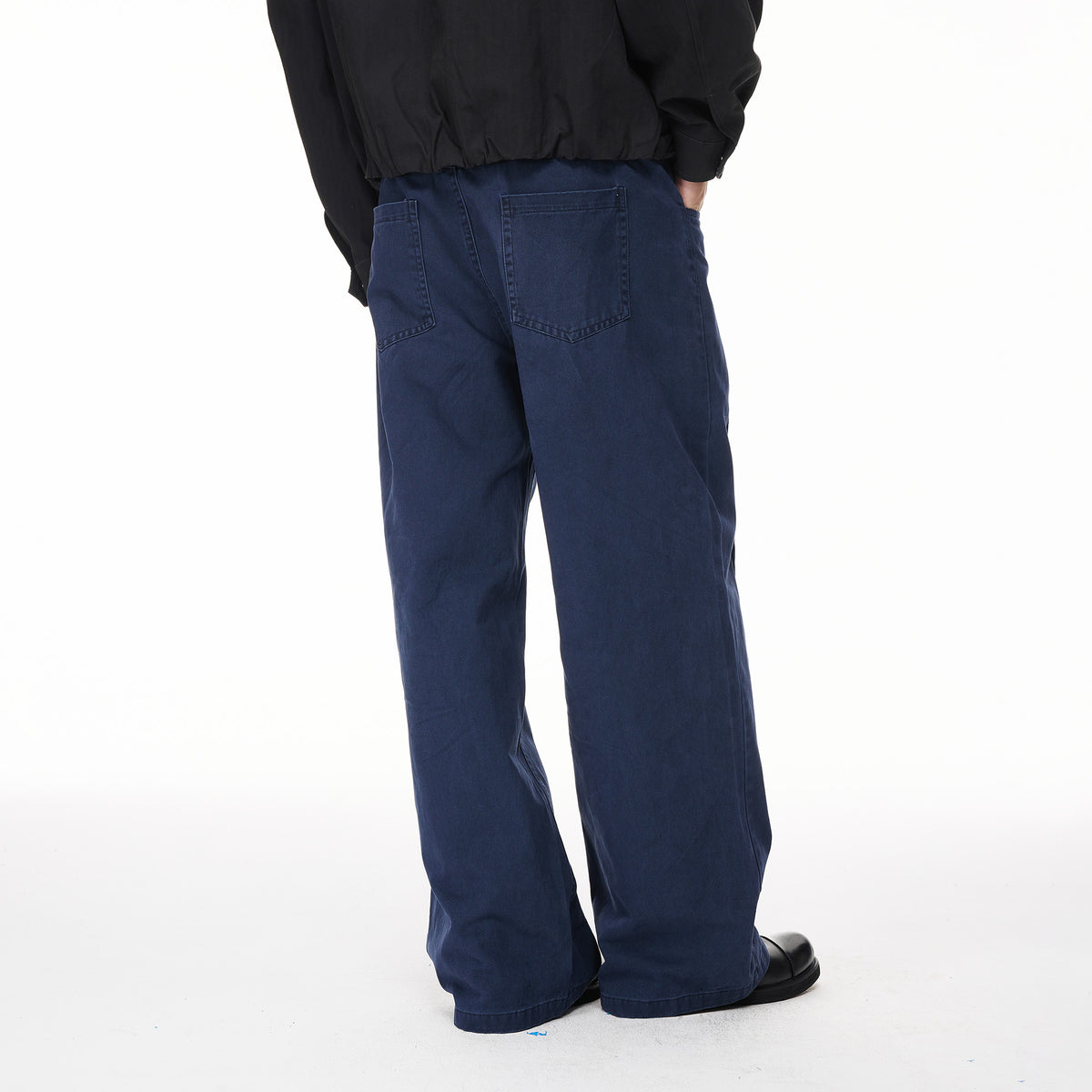 BOTANICA Retro Washed Pleated Straight-Leg Jeans