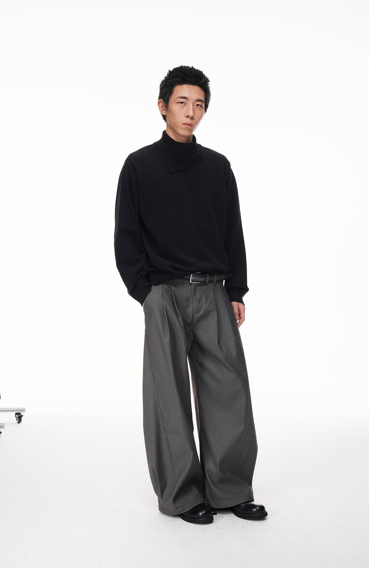 BOTANICA Wool-Blend Slim Turtleneck Sweater