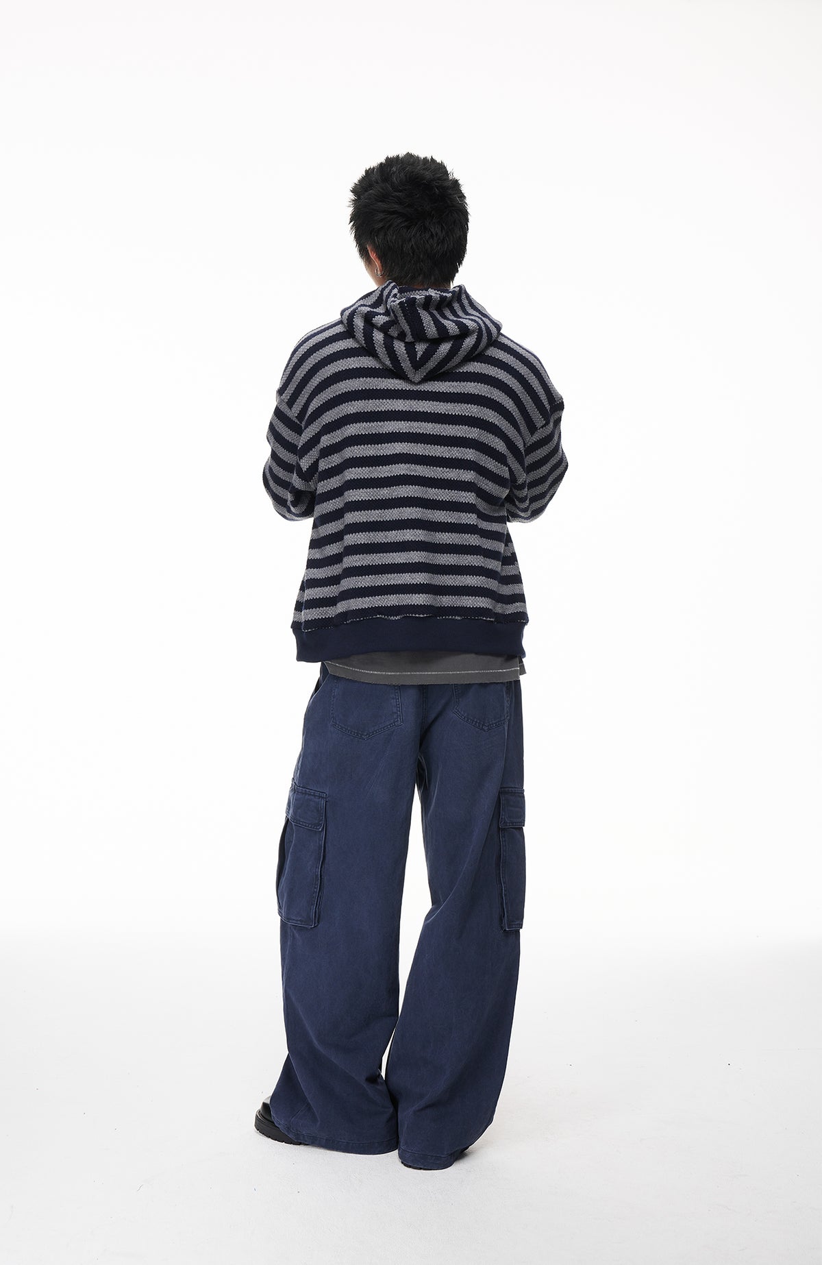 BOTANICA Washed Double-Pleat Multi-Pocket Wide-Leg Pants